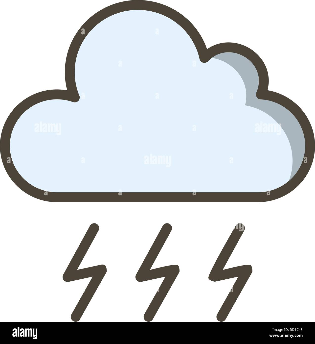 Storm Vector Icon For Personal And Commercial Use............. Stock Vector