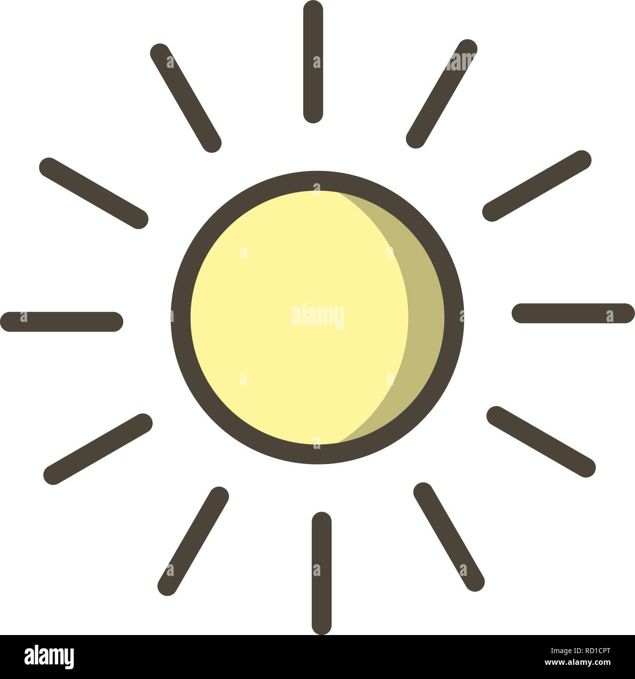 Sun Vector Icon For Personal And Commercial Use............... Stock Vector