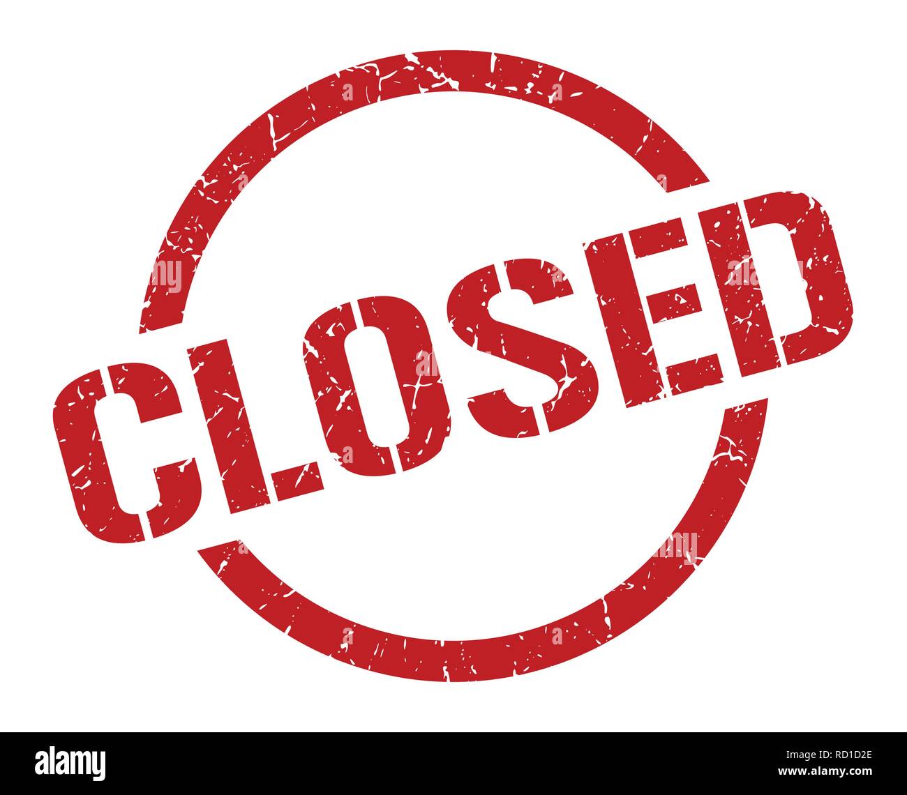 closed red round stamp Stock Vector Image & Art - Alamy