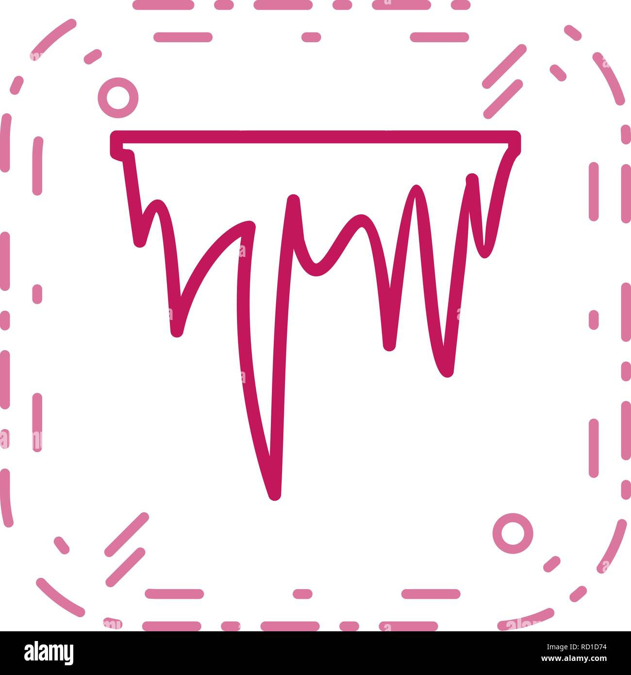 Icicle Vector Icon For Personal And Commercial Use............. Stock Vector