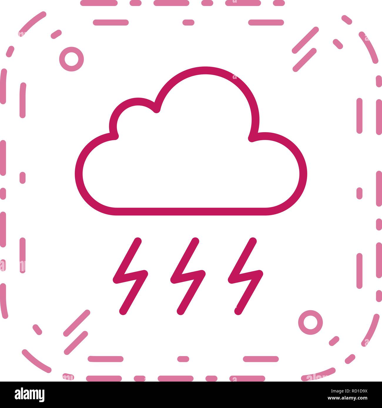 Storm Vector Icon For Personal And Commercial Use............. Stock Vector