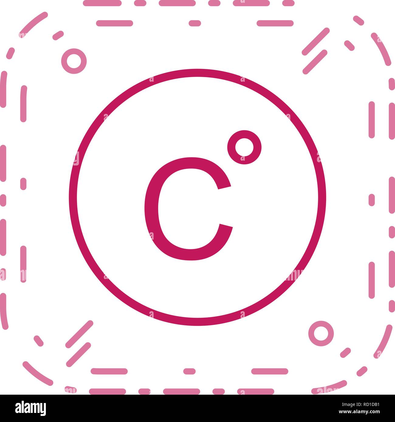 Celsius Vector Icon For Personal And Commercial Use............. Stock Vector