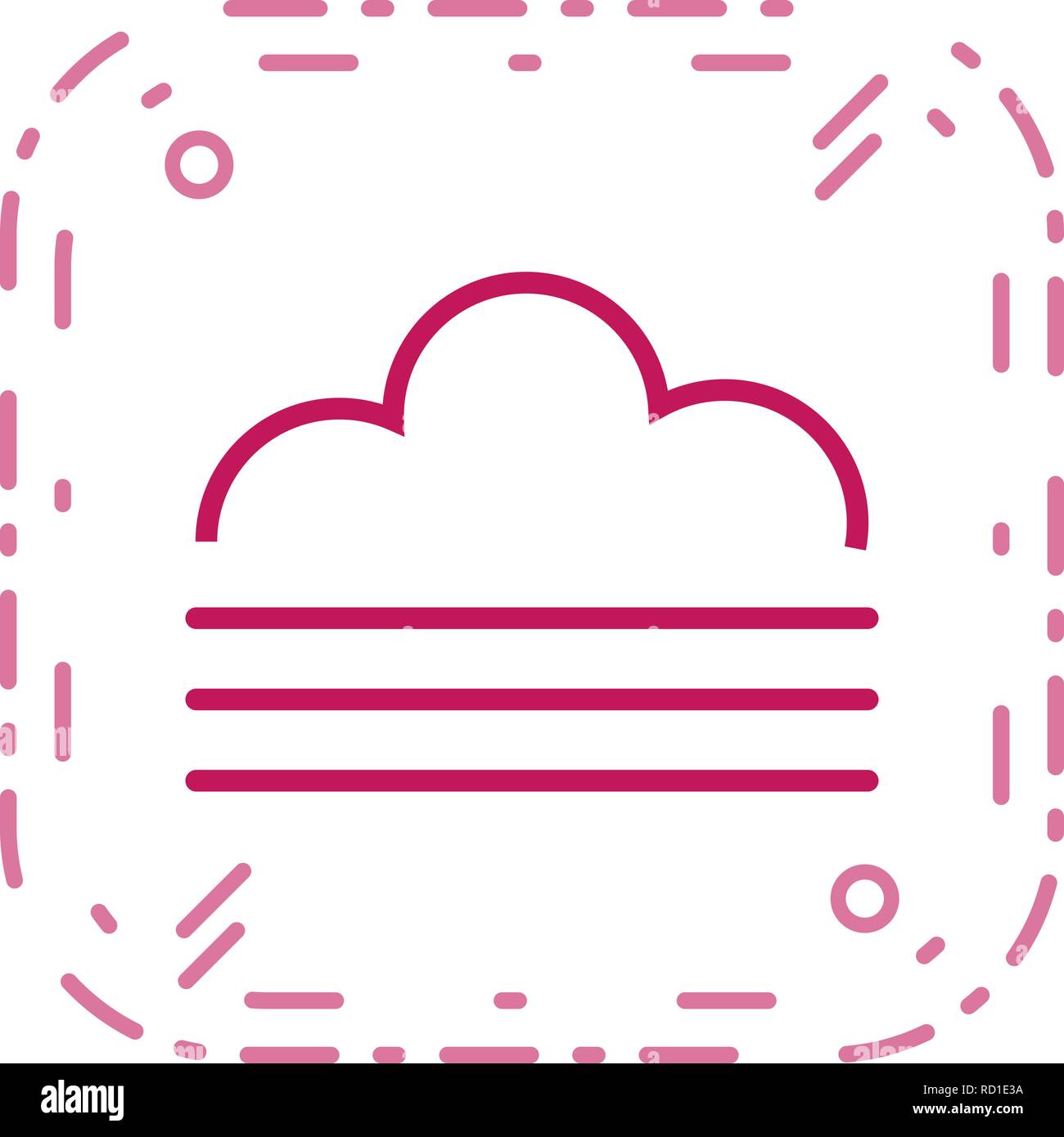 Fog Vector Icon For Personal And Commercial Use............. Stock Vector