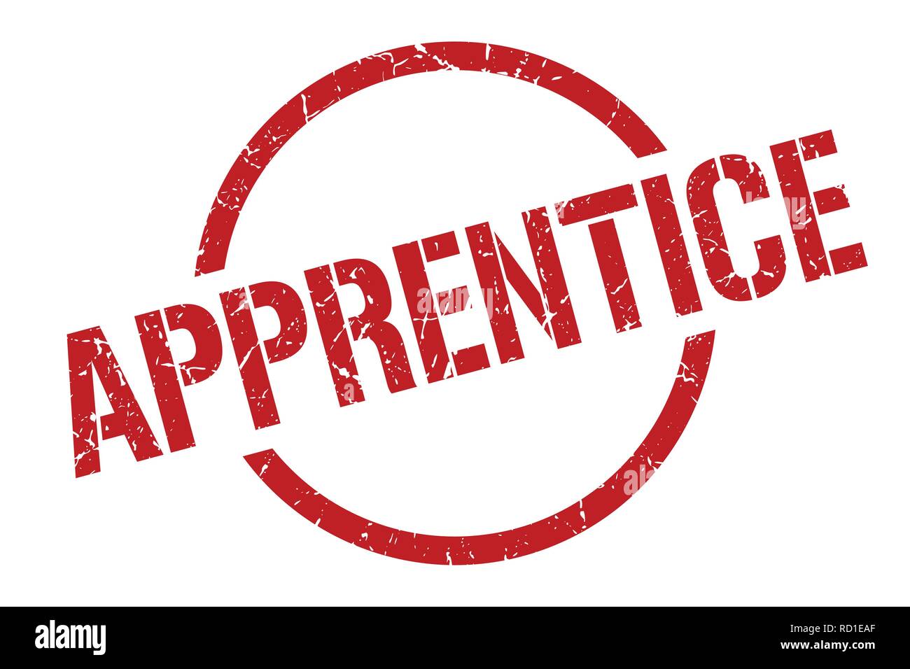 apprentice red round stamp Stock Vector Image & Art - Alamy