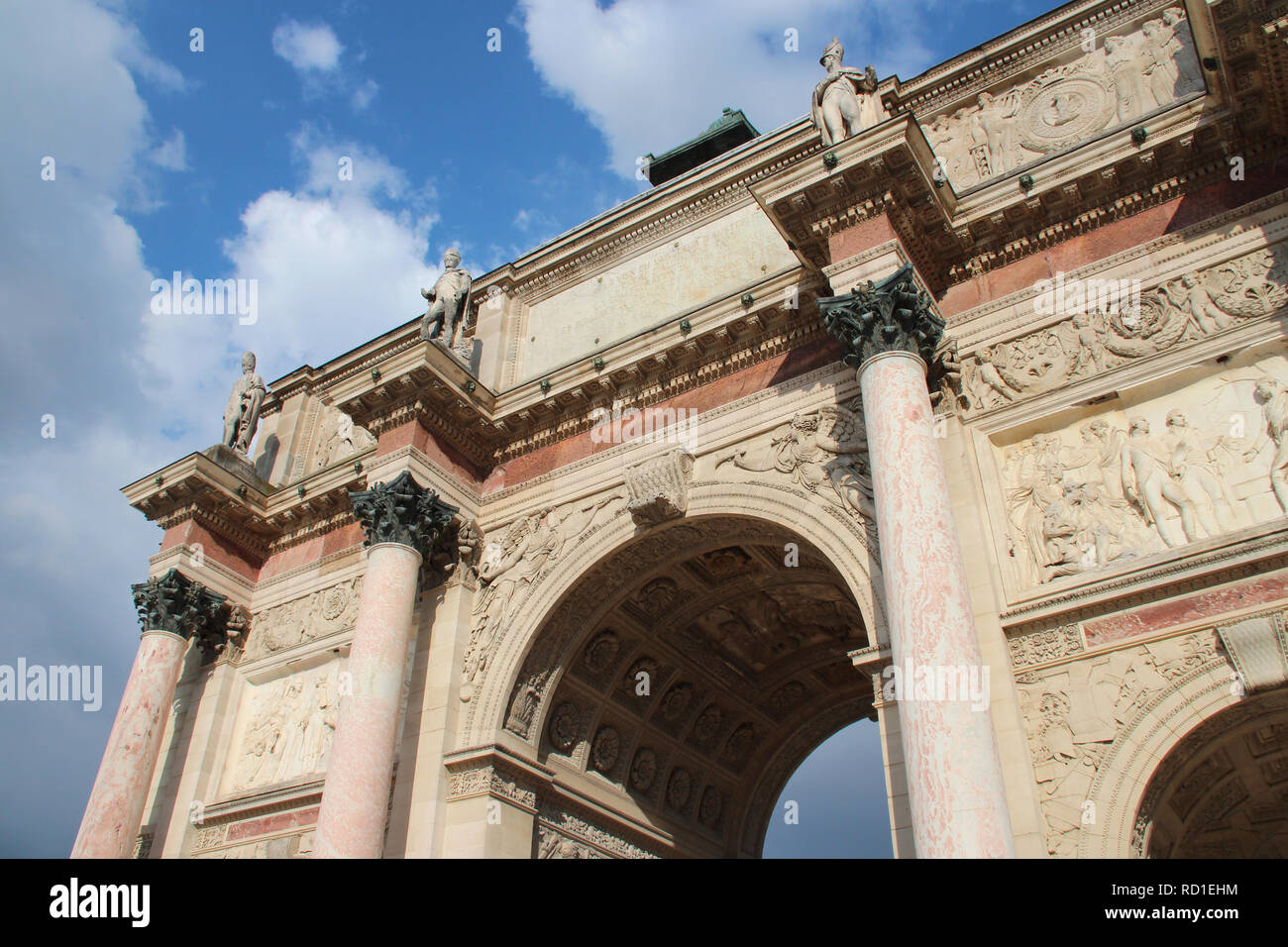 The Carrousel arch of triumph in Paris (France Stock Photo - Alamy