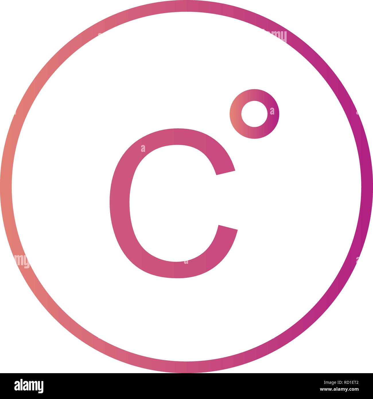 Celsius Vector Icon For Personal And Commercial Use............. Stock Vector