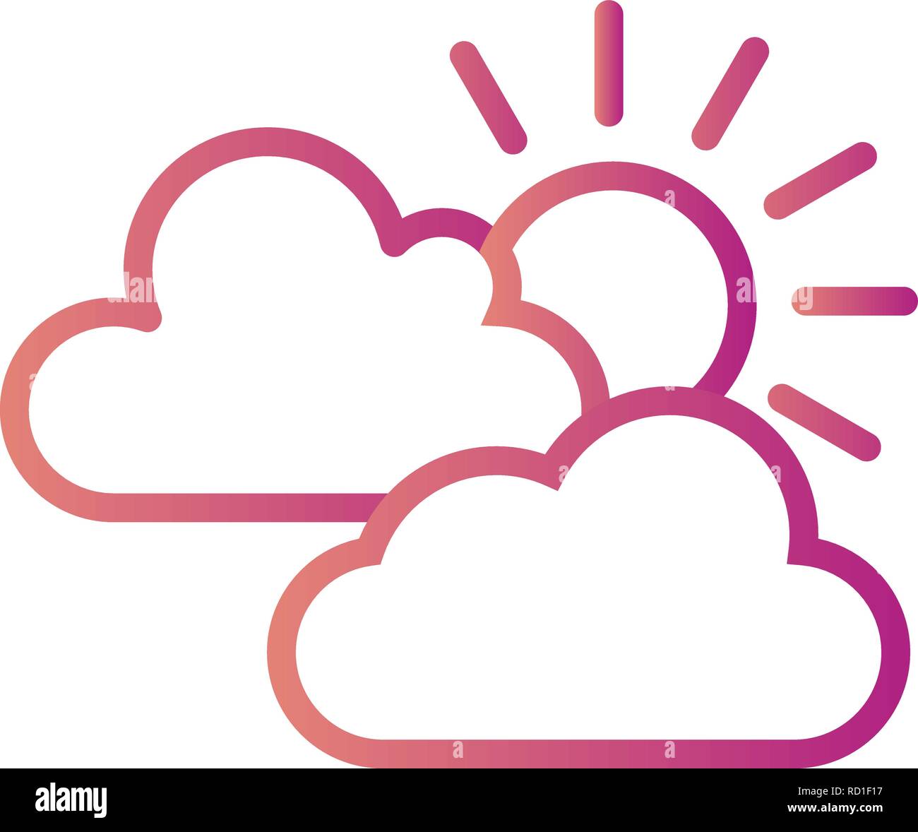 Sunny Vector Icon For Personal And Commercial Use Stock Vector Image ...