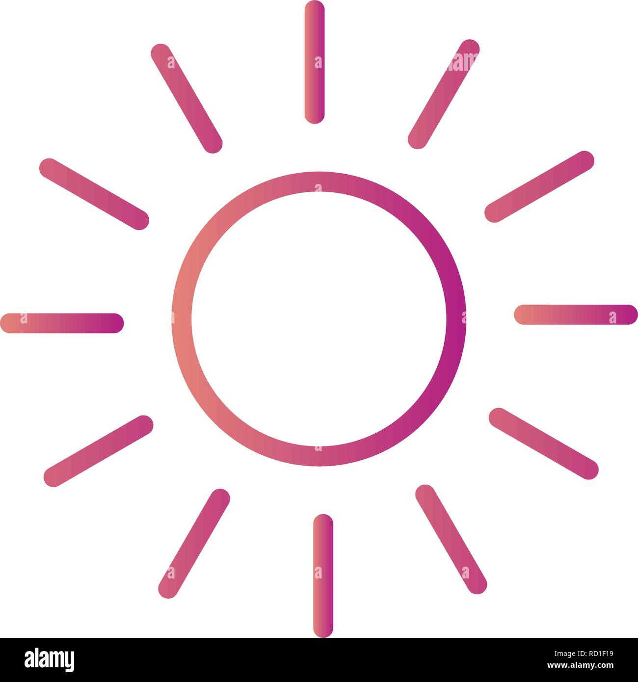Sun Vector Icon For Personal And Commercial Use............... Stock Vector