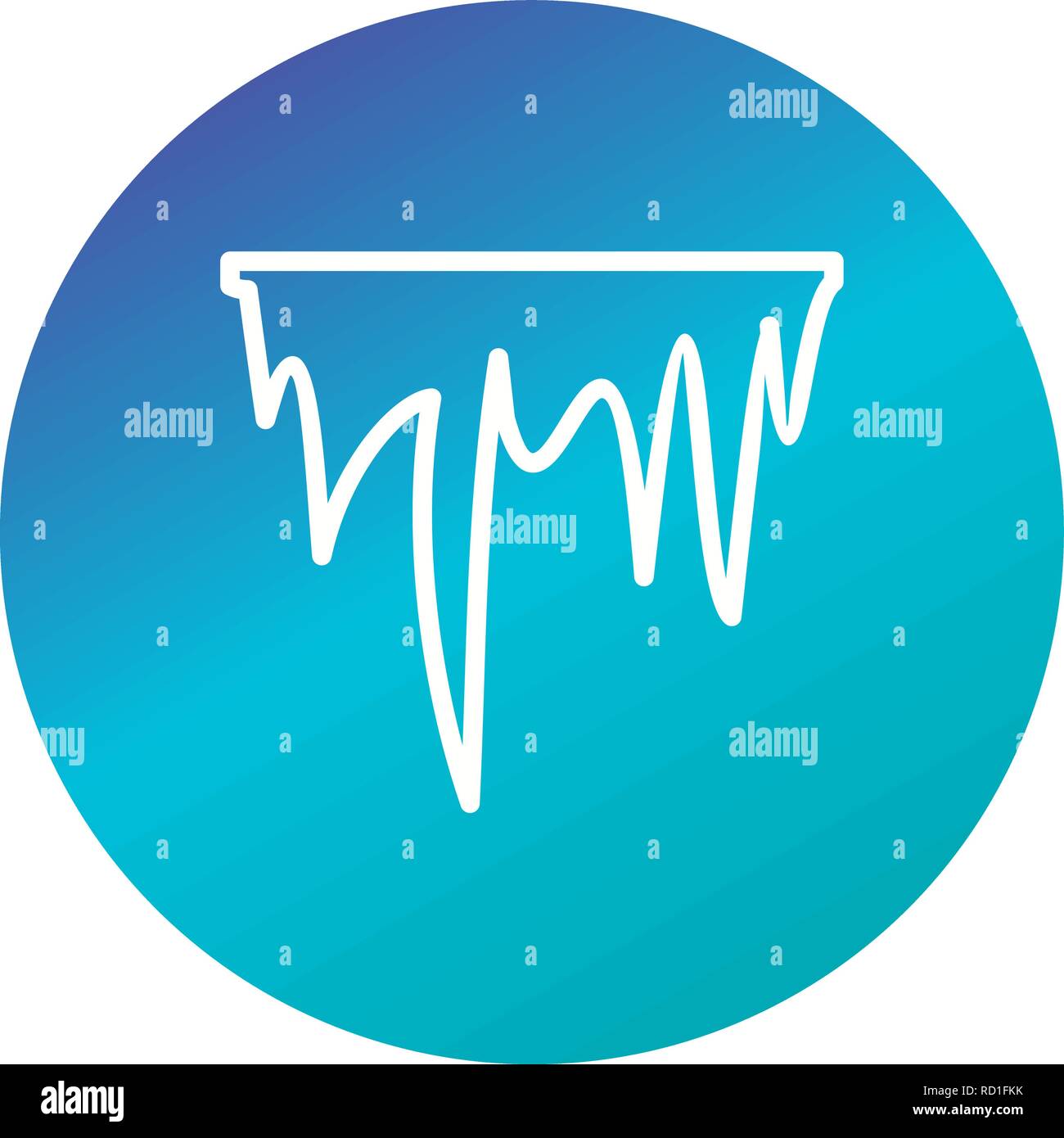Icicle Vector Icon For Personal And Commercial Use............. Stock Vector