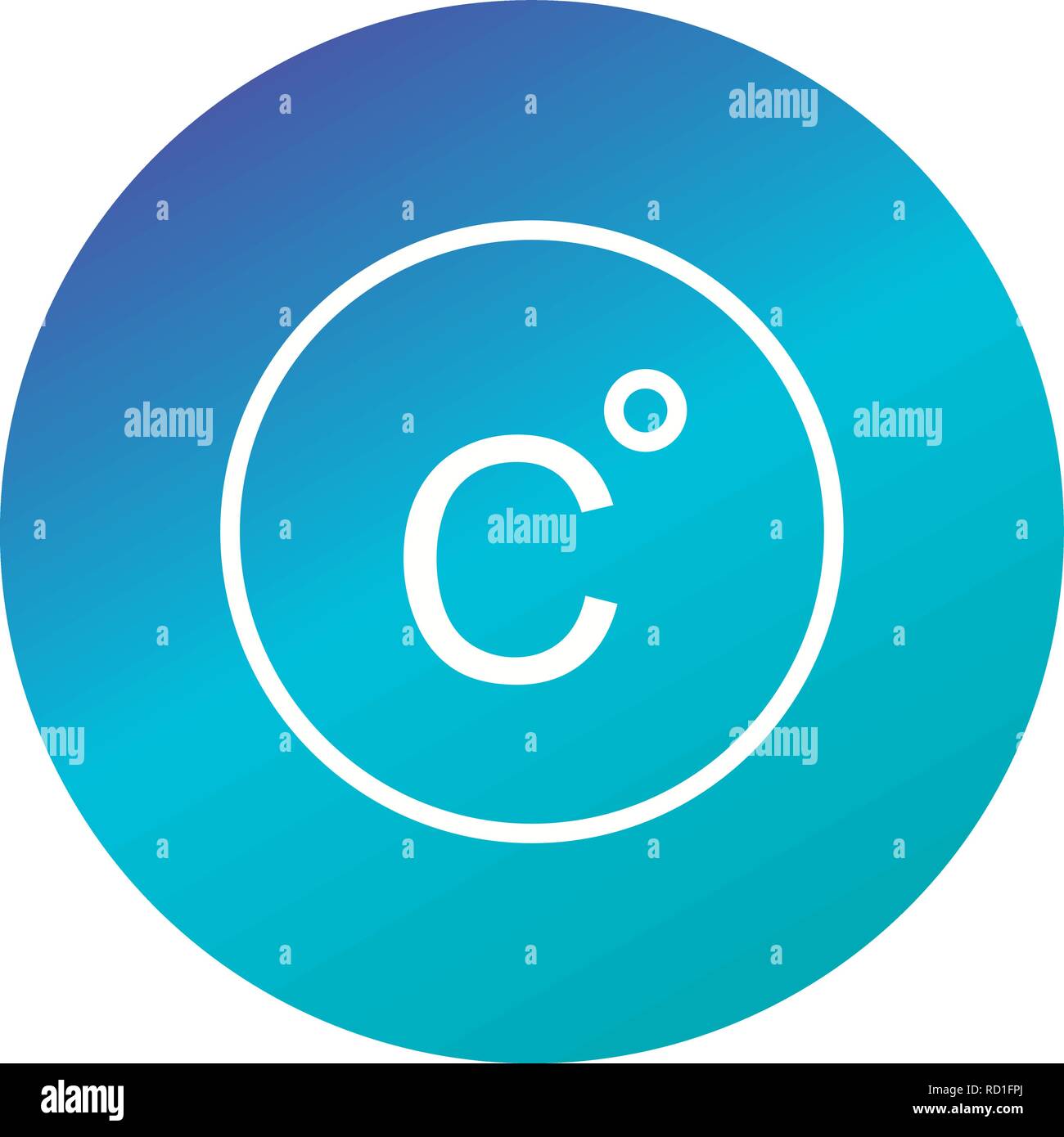Celsius Vector Icon For Personal And Commercial Use............. Stock Vector