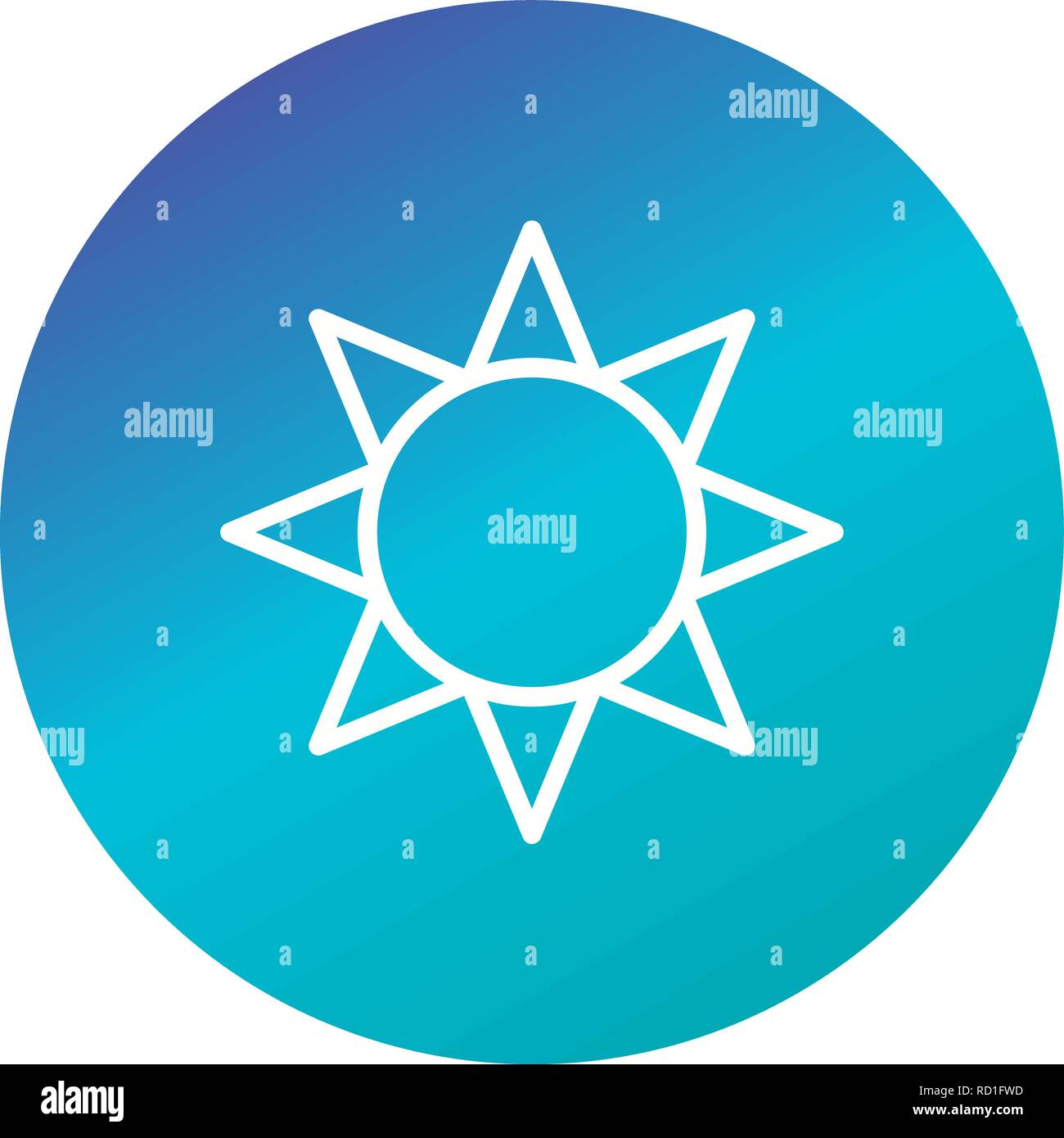 Brightness Vector Icon For Personal And Commercial Use............. Stock Vector