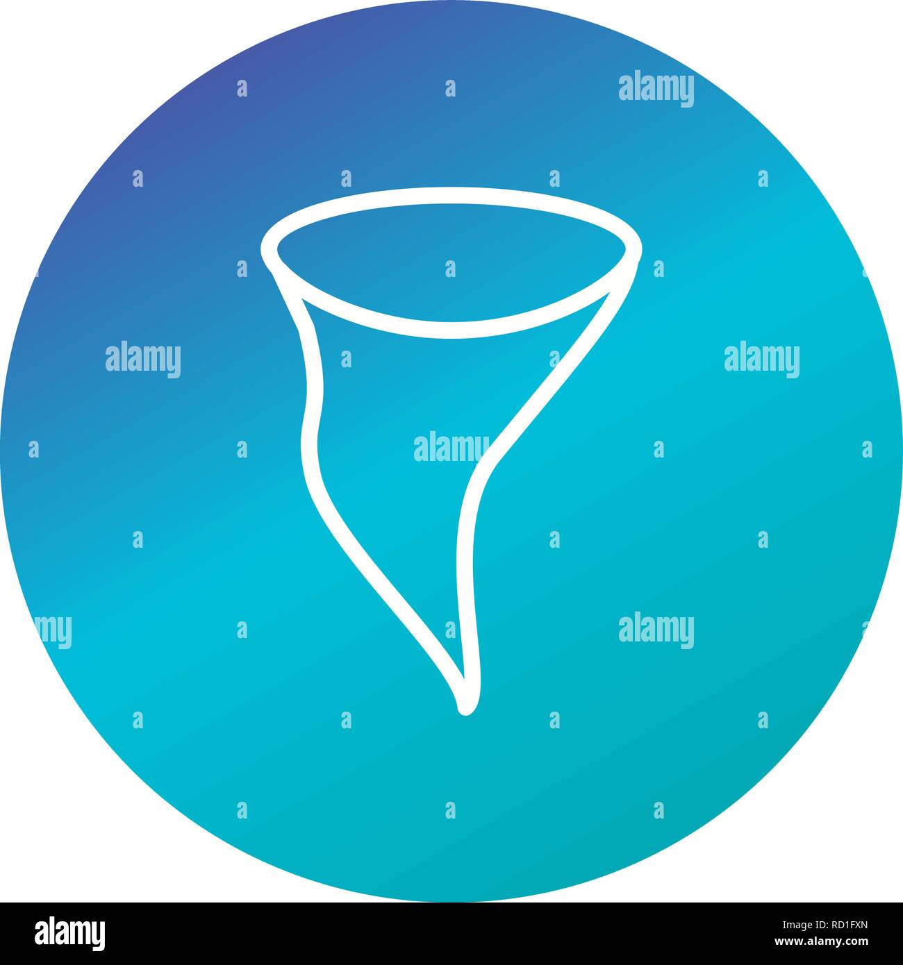 Tornado Vector Icon For Personal And Commercial Use............. Stock Vector