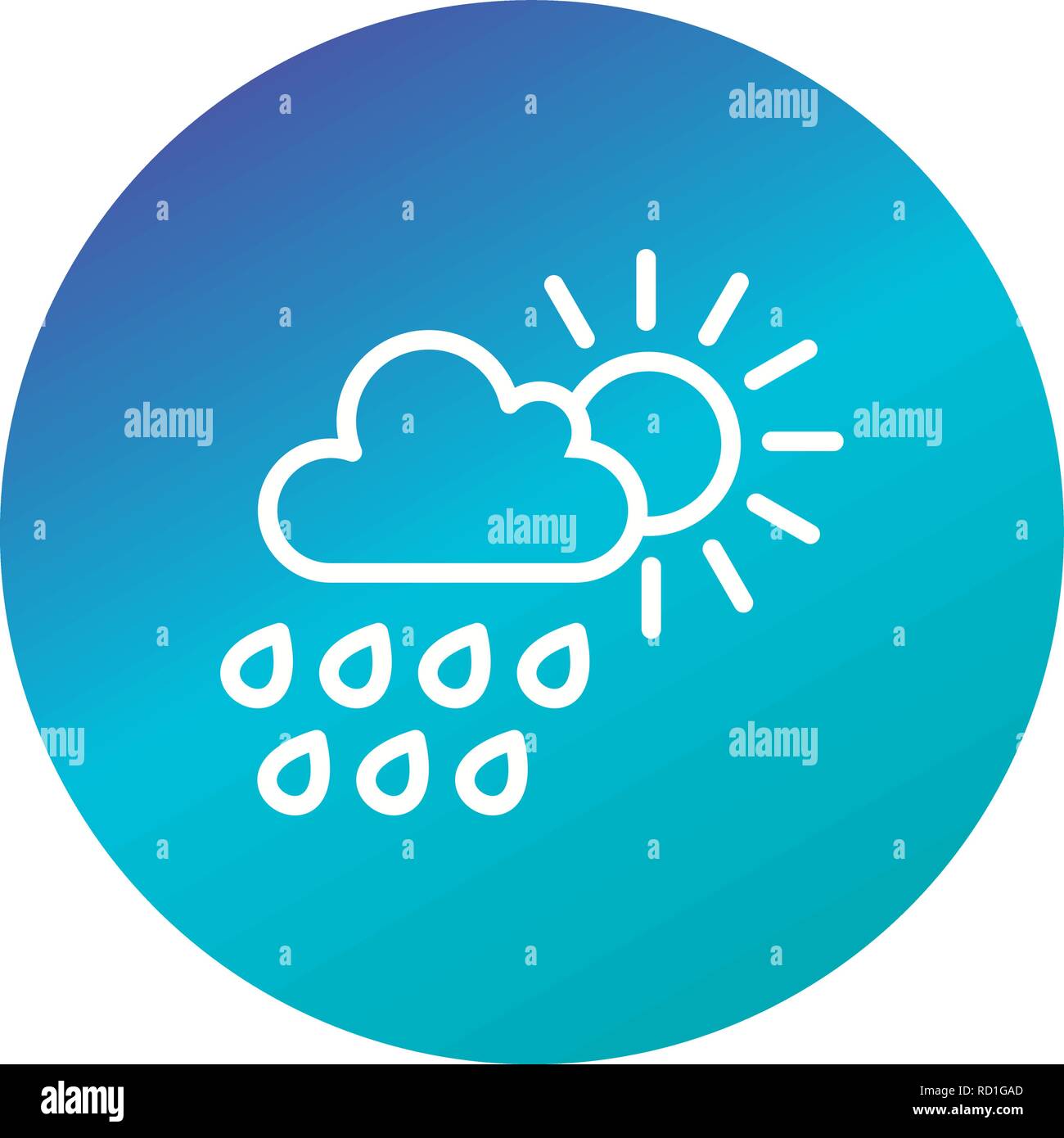 Summer Rain Vector Icon Vector Icon For Personal And Commercial Use ...