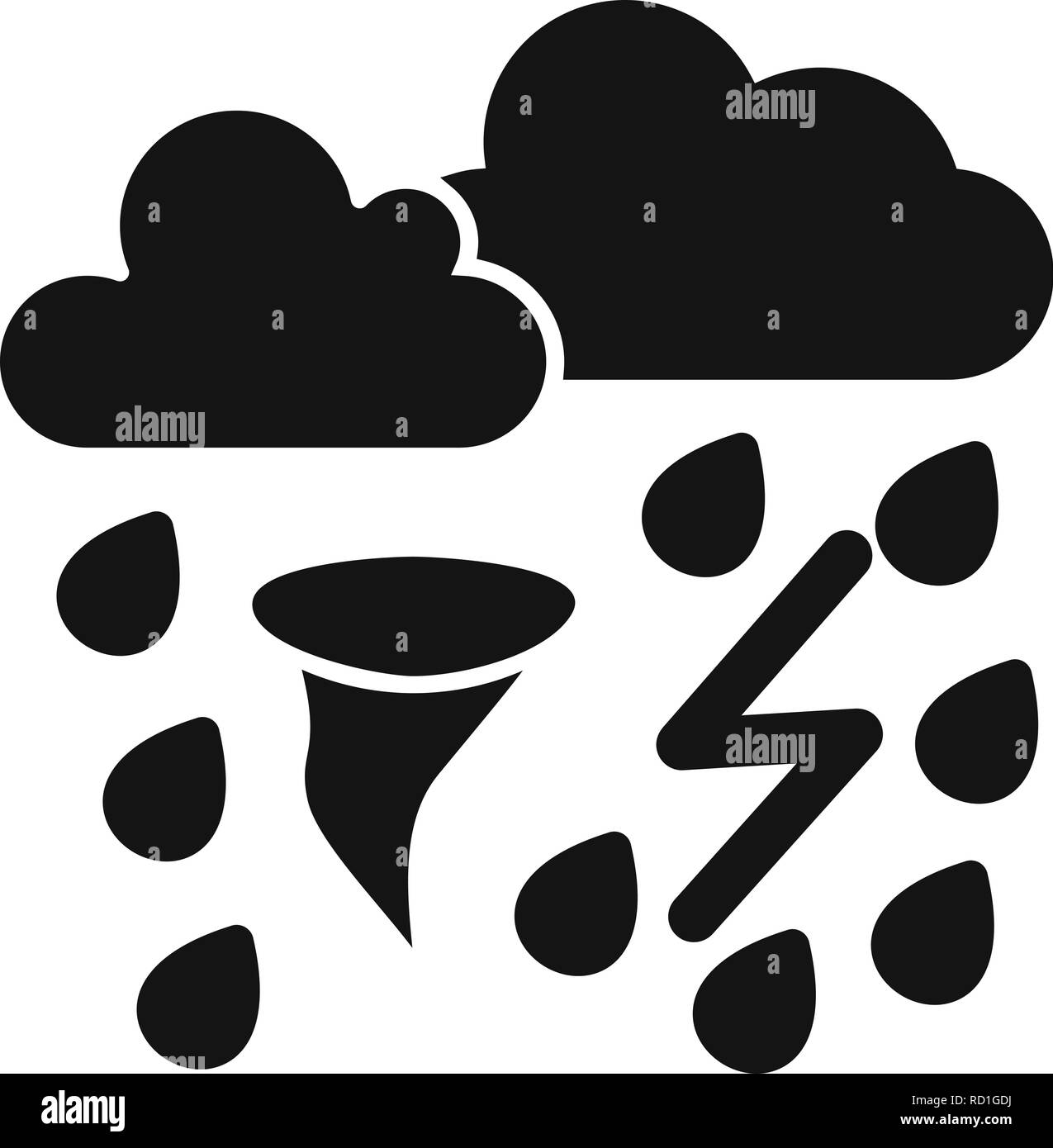 Weather icons bad Cut Out Stock Images & Pictures - Alamy