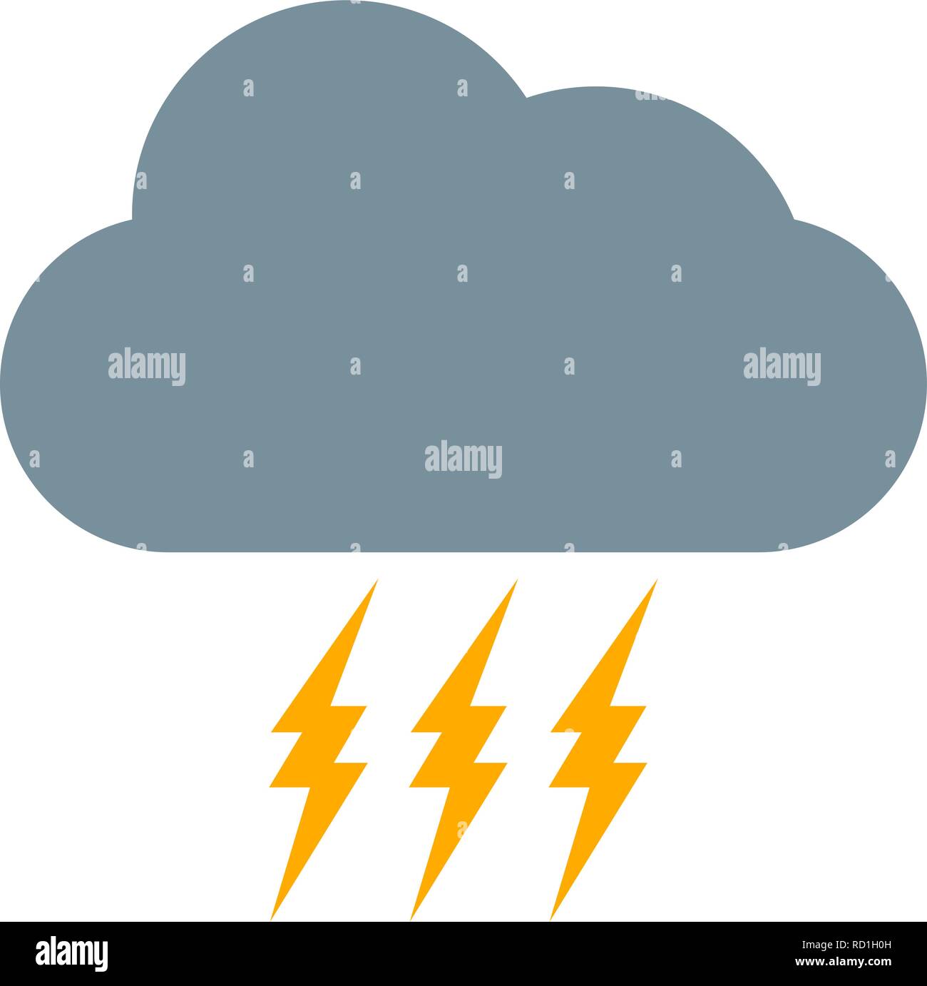 Storm Vector Icon For Personal And Commercial Use............. Stock Vector