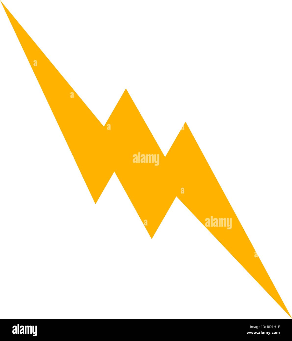 Lightning Button Vector Icon For Personal And Commercial Use............. Stock Vector