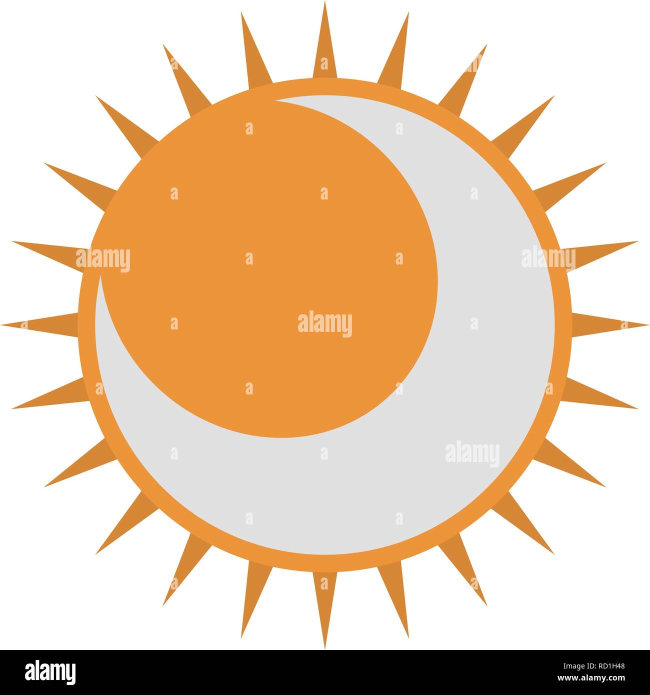 Eclipse Vector Icon For Personal And Commercial Use............. Stock Vector
