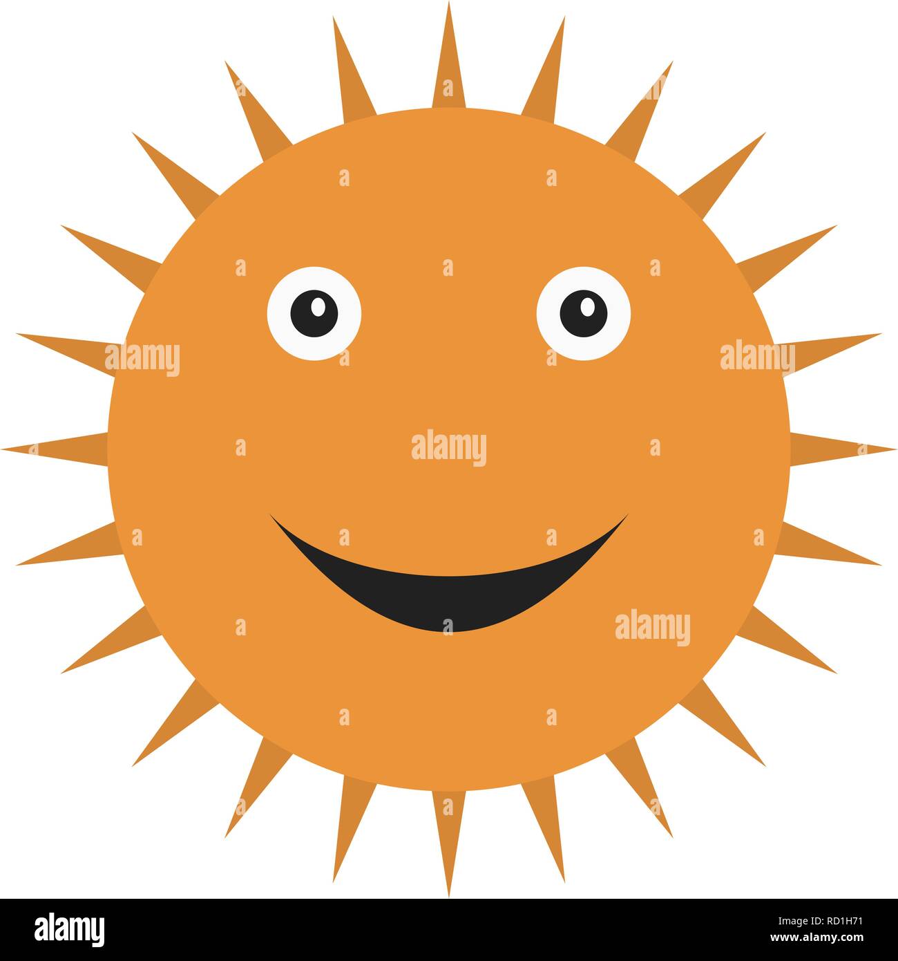 Sun smiling Vector Icon For Personal And Commercial Use............. Stock Vector