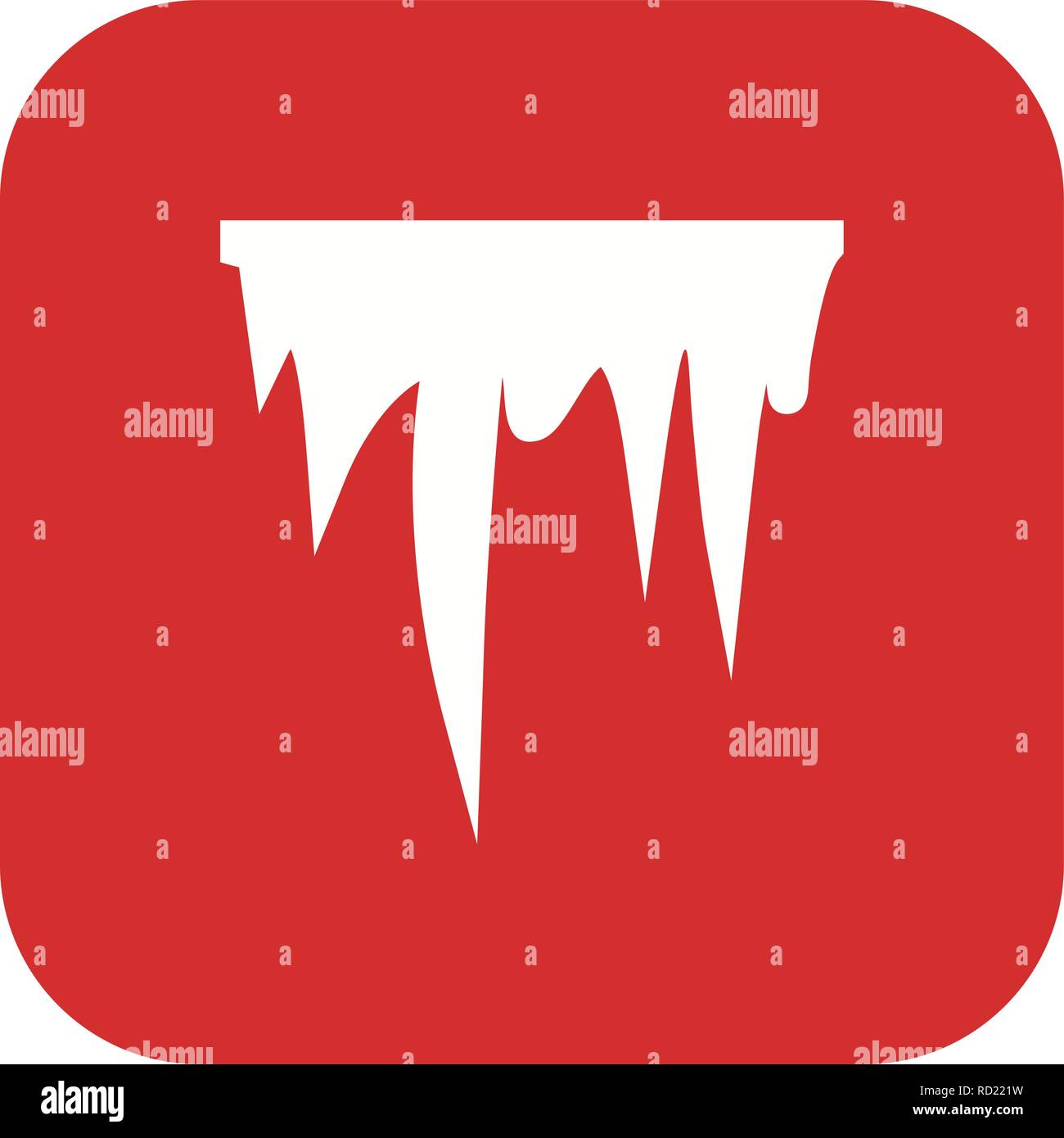 Icicle Vector Icon For Personal And Commercial Use............. Stock Vector