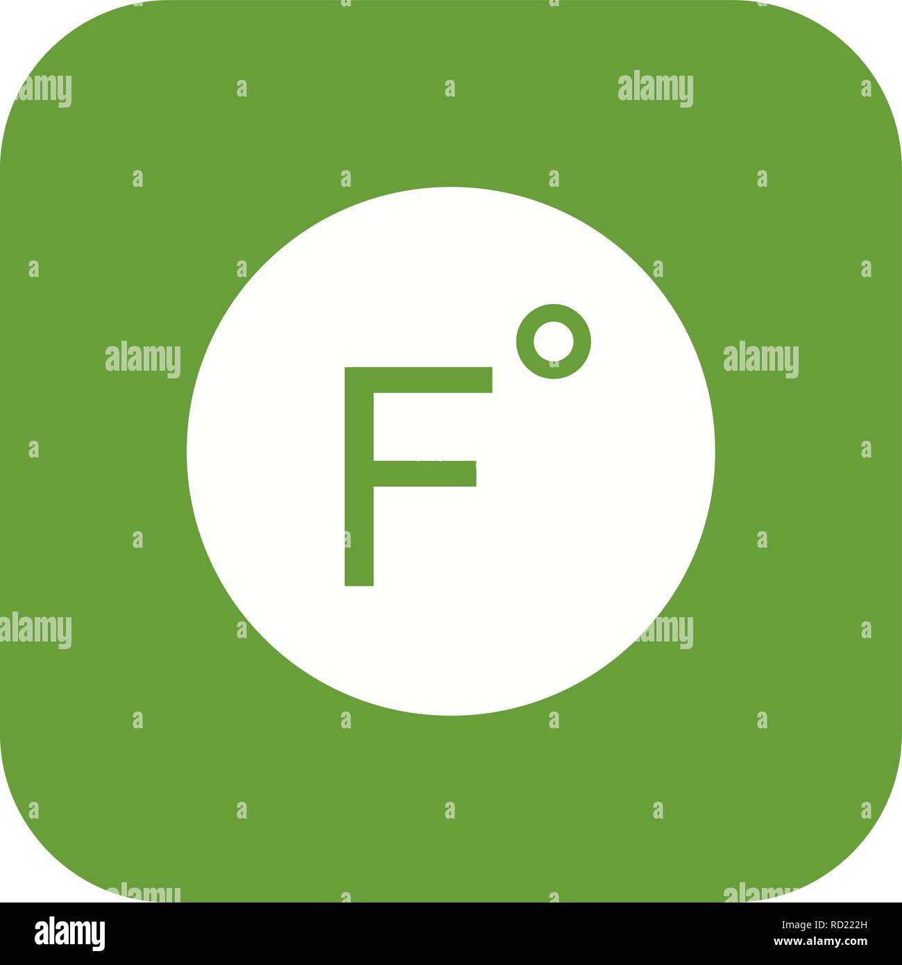Fahrenheit Vector Icon For Personal And Commercial Use............. Stock Vector