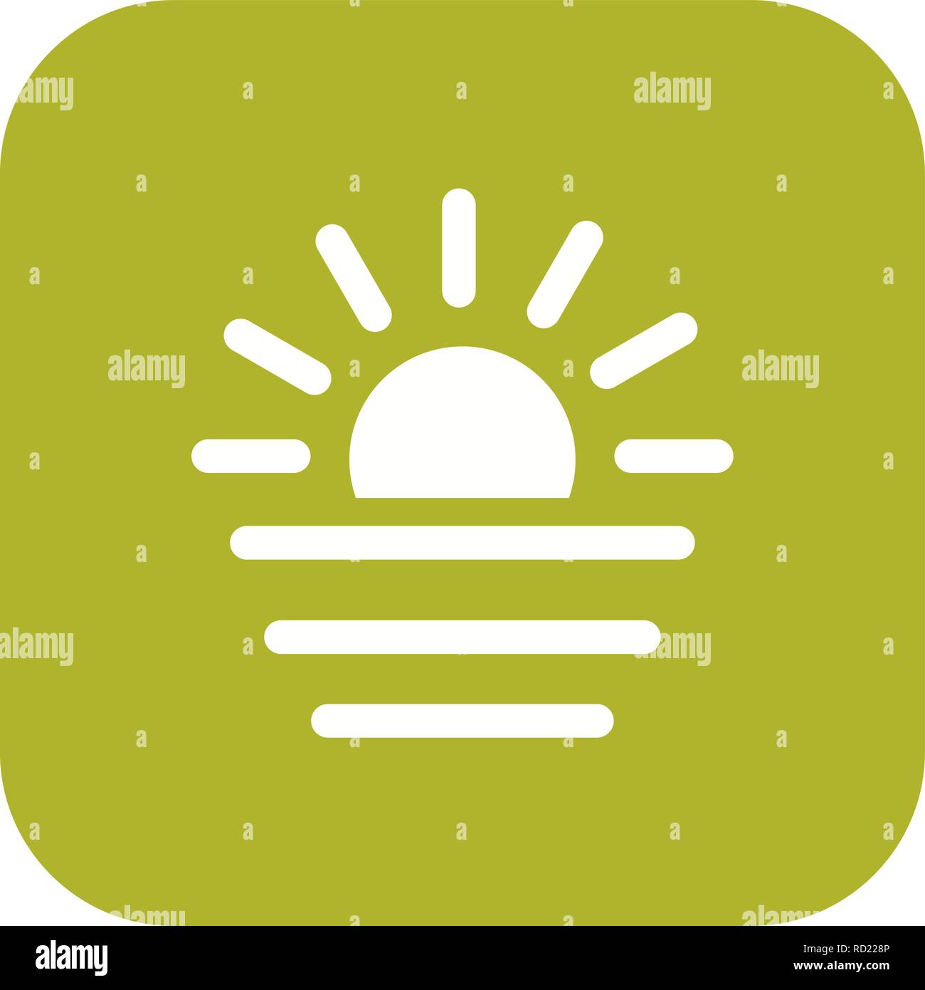 Sunset Vector Icon For Personal And Commercial Use............. Stock Vector