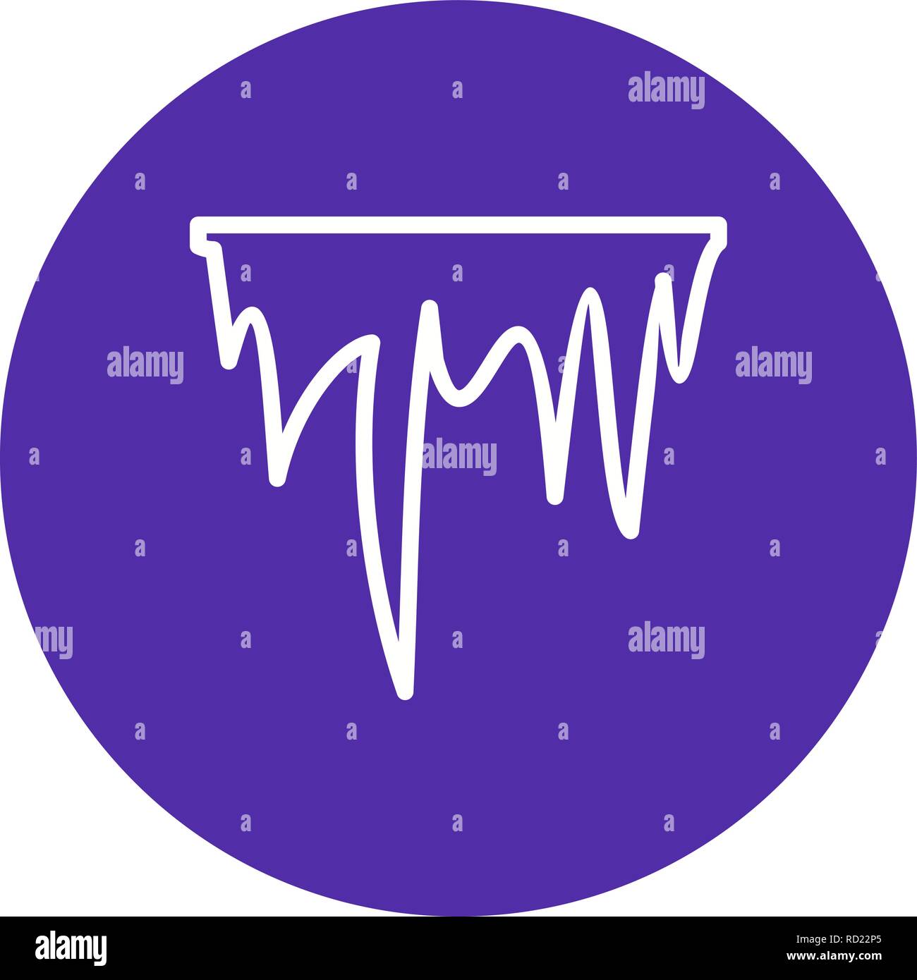 Icicle Vector Icon For Personal And Commercial Use............. Stock Vector