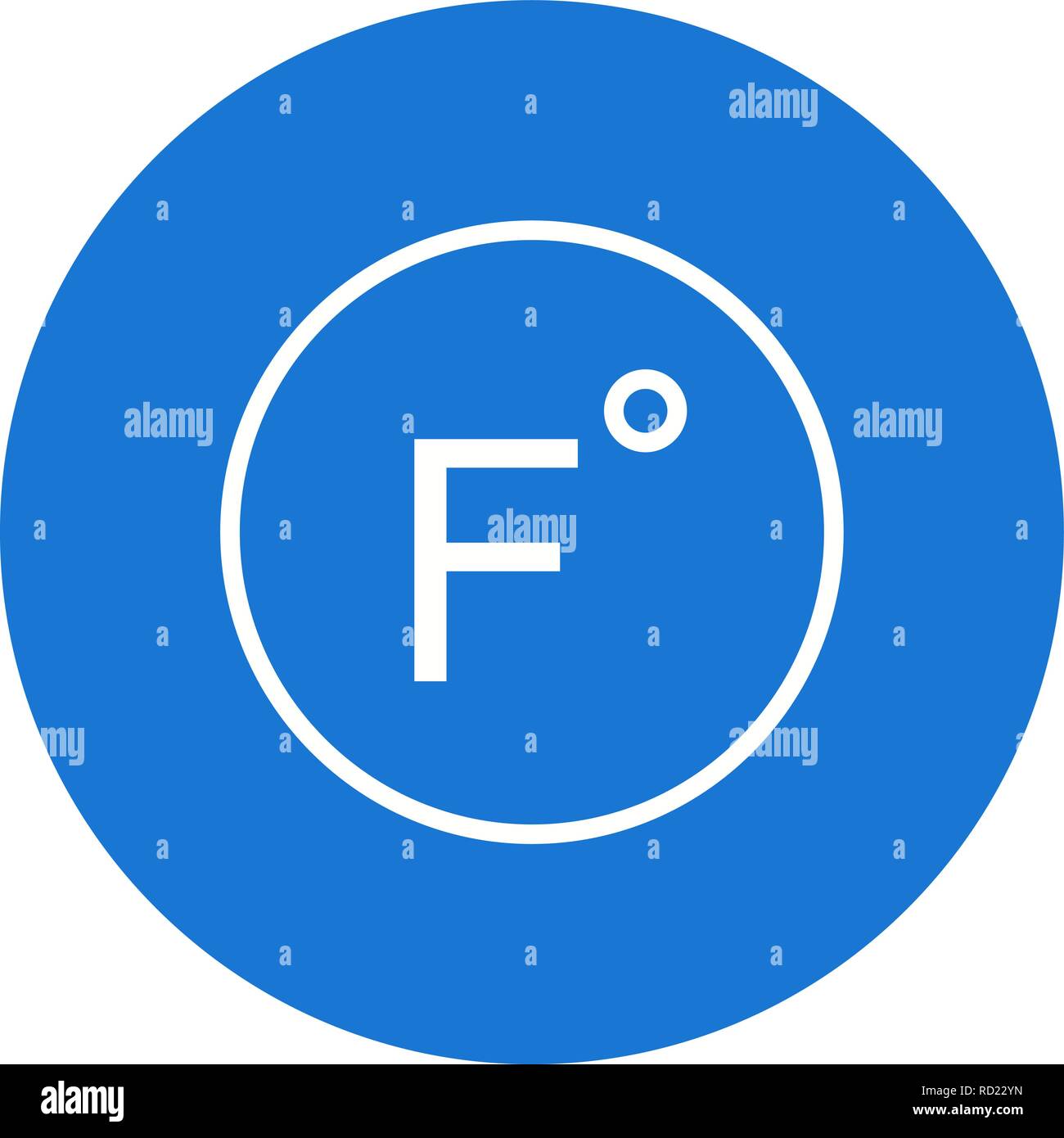Fahrenheit Vector Icon For Personal And Commercial Use............. Stock Vector