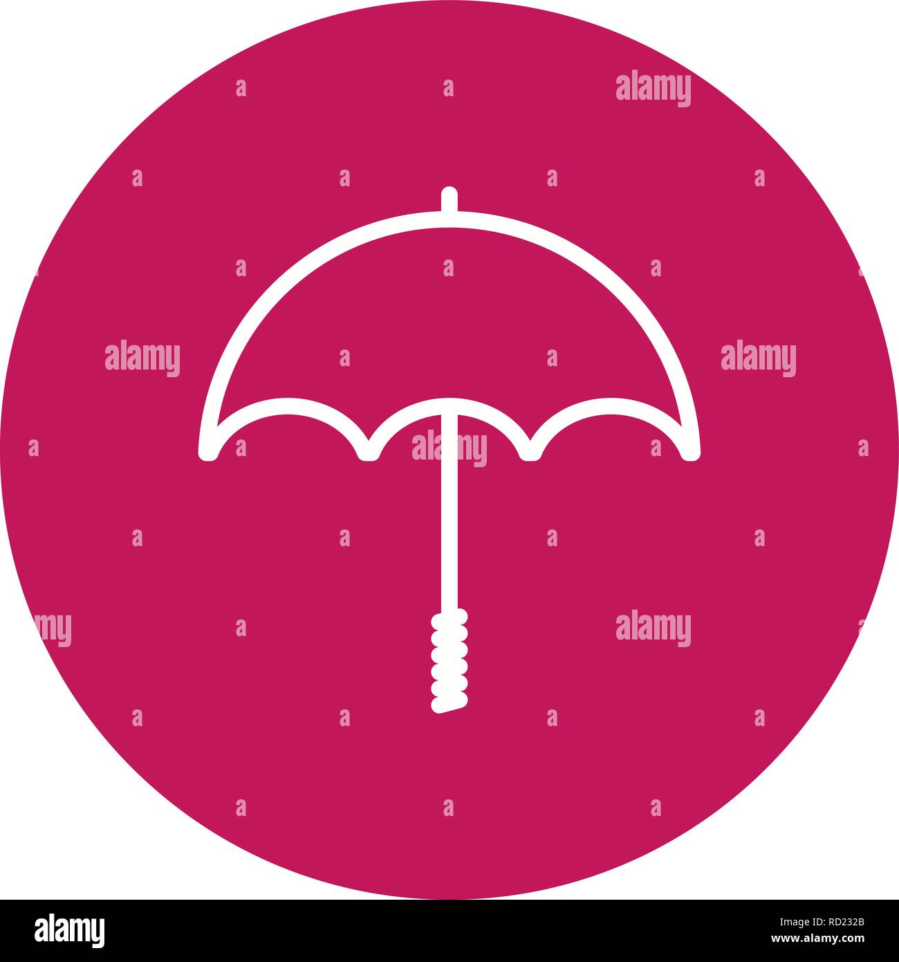 Umbrella Vector Icon For Personal And Commercial Use............. Stock Vector