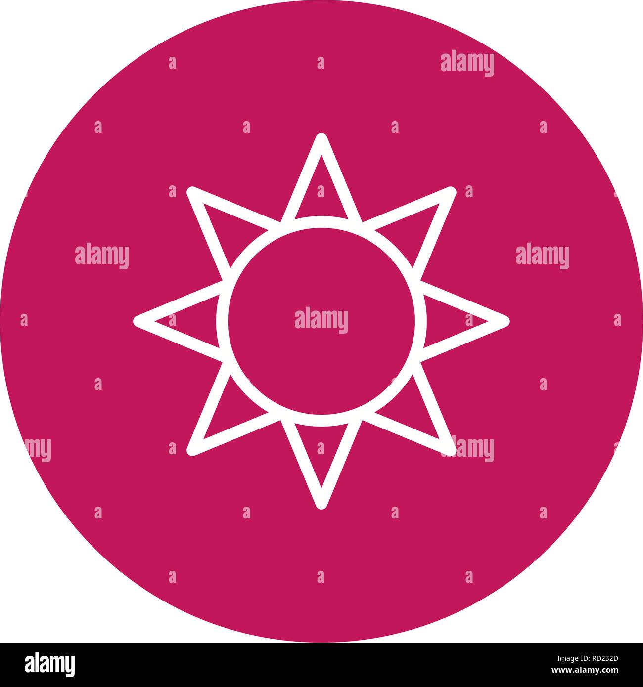 Brightness Vector Icon For Personal And Commercial Use............. Stock Vector