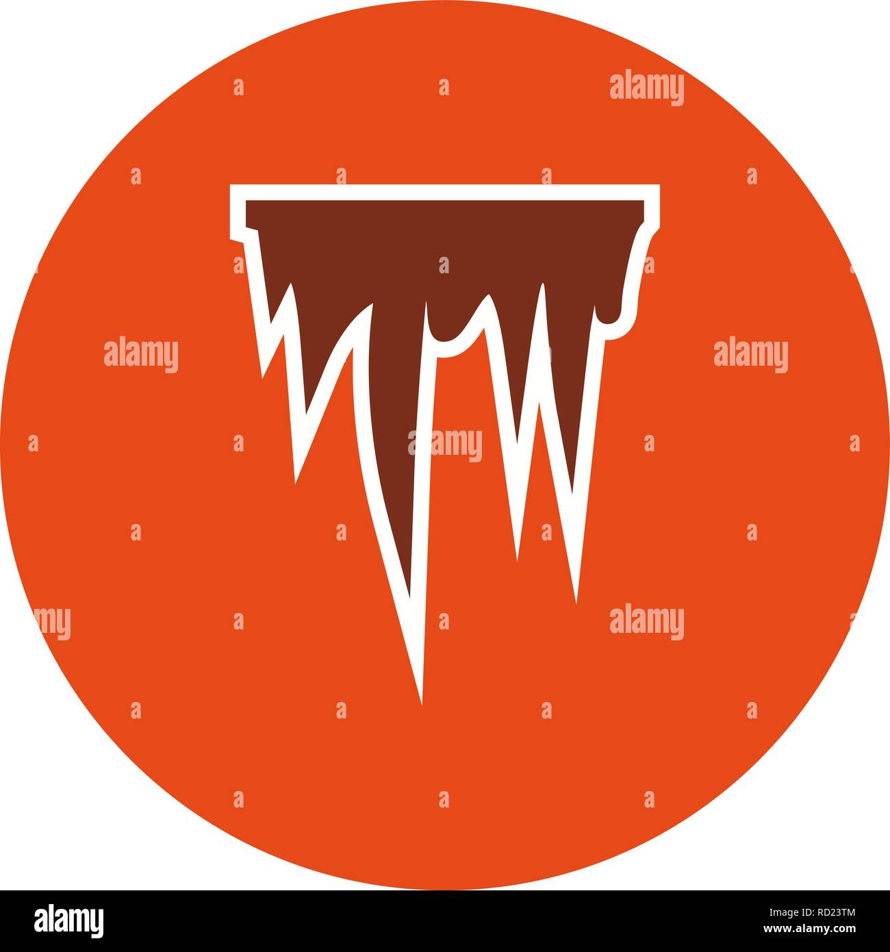 Icicle Vector Icon For Personal And Commercial Use............. Stock Vector