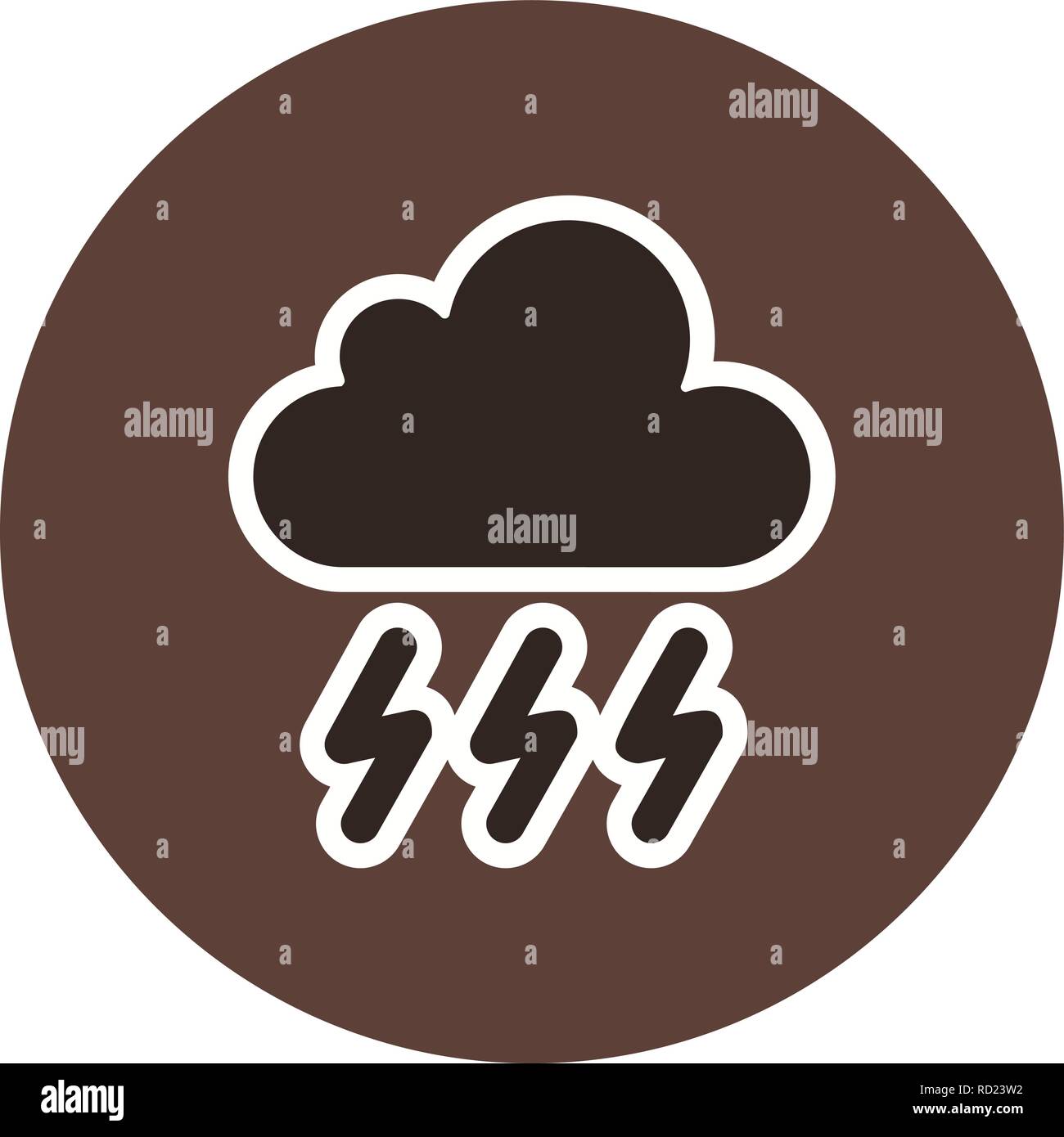 Storm Vector Icon For Personal And Commercial Use............. Stock Vector