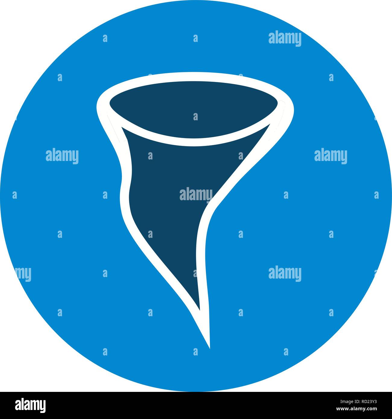 Tornado Vector Icon For Personal And Commercial Use............. Stock Vector