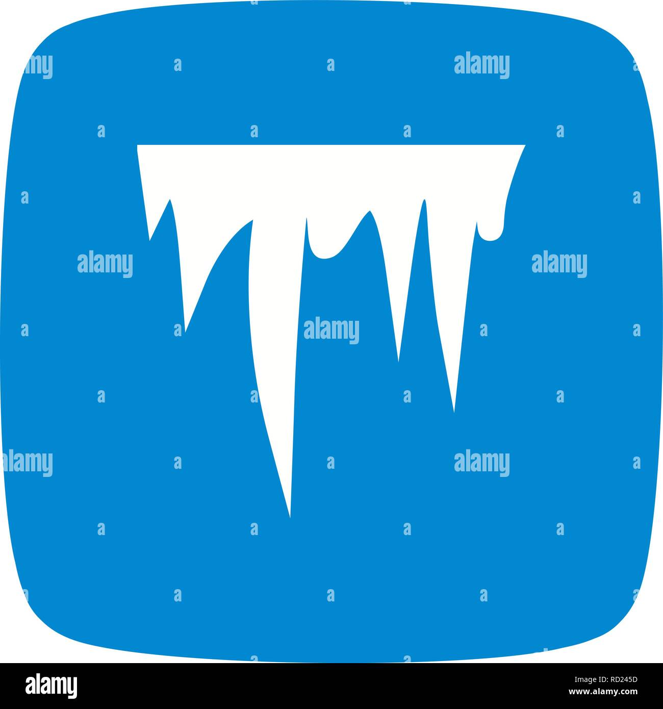Icicle Vector Icon For Personal And Commercial Use............. Stock Vector