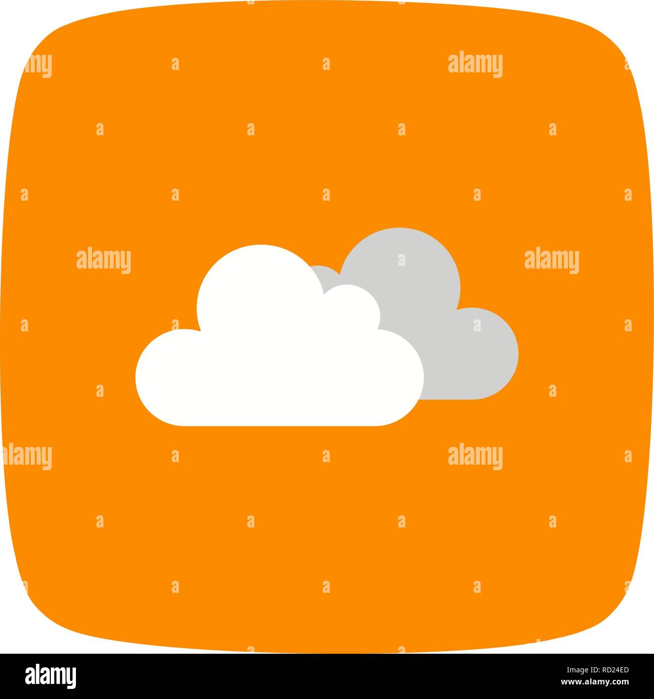 Cloudy Vector Icon For Personal And Commercial Use Stock Vector Image ...