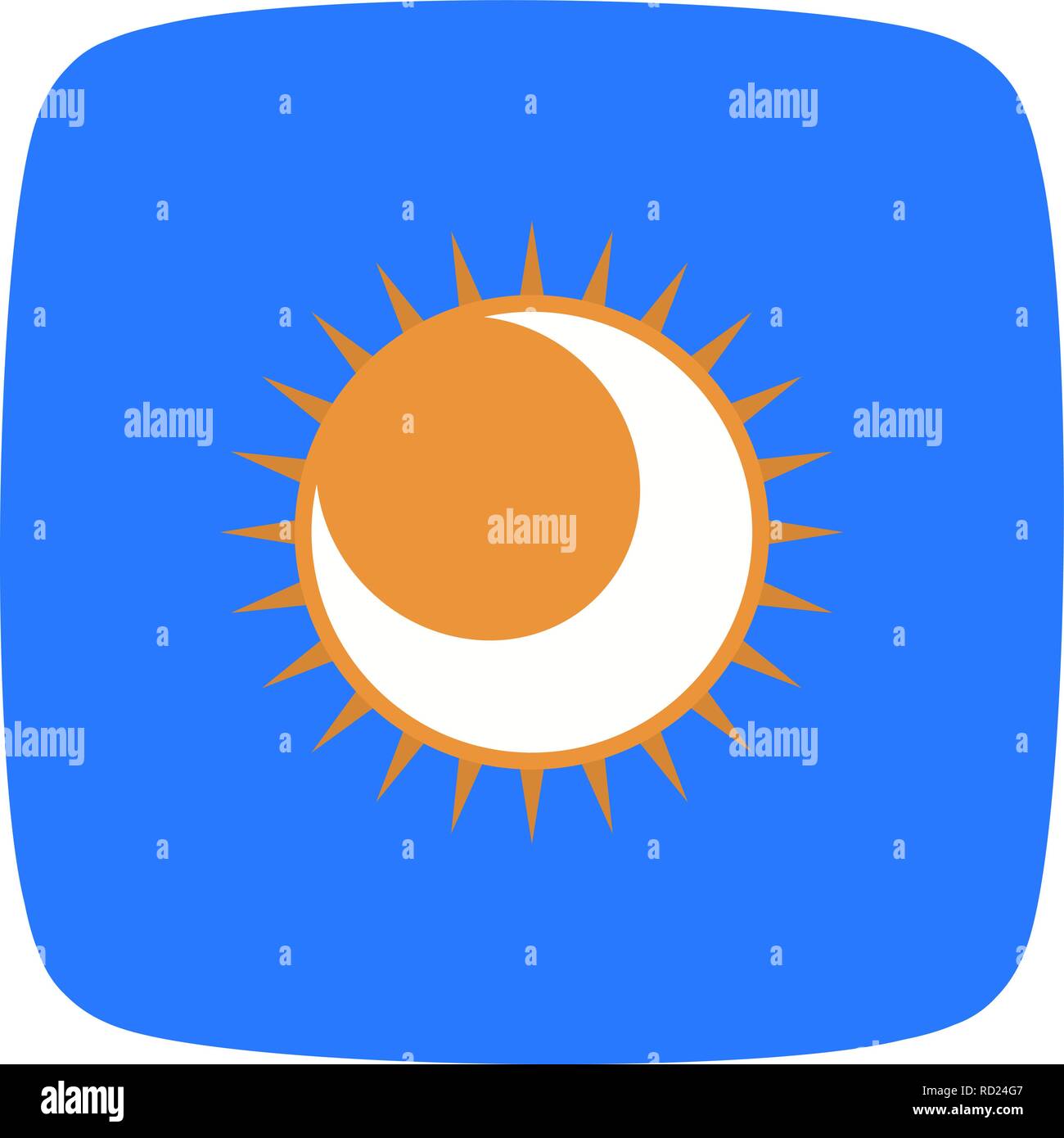 Eclipse Vector Icon For Personal And Commercial Use............. Stock Vector
