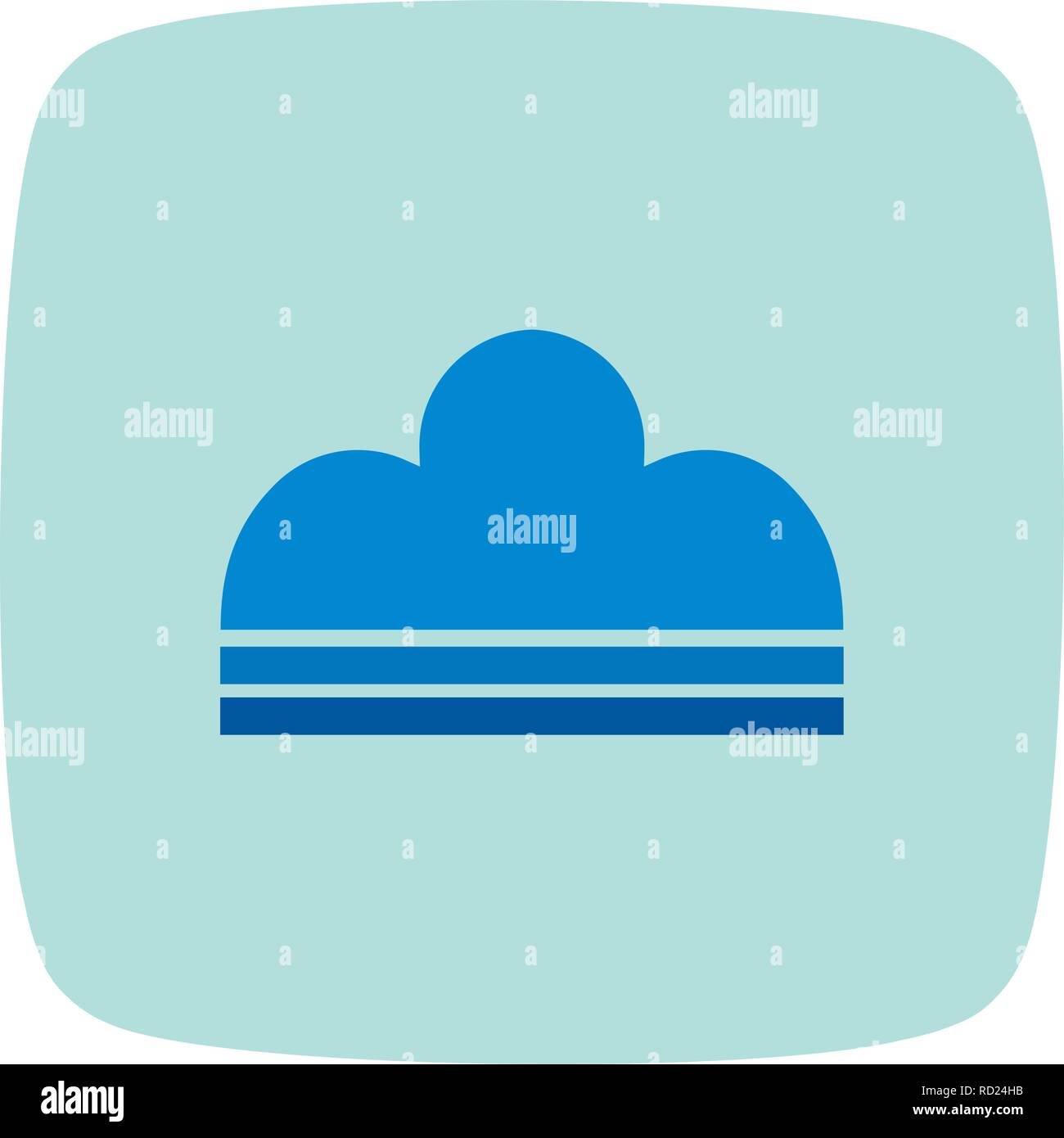 Fog Vector Icon For Personal And Commercial Use............. Stock Vector