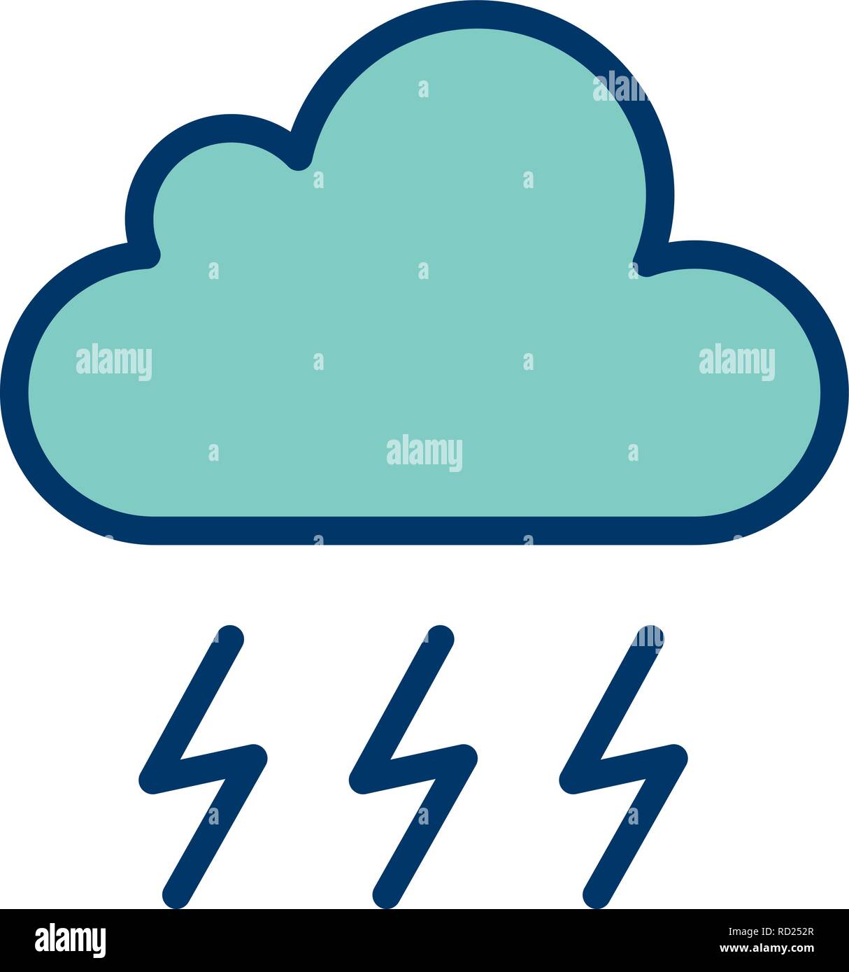 Storm Vector Icon For Personal And Commercial Use............. Stock Vector