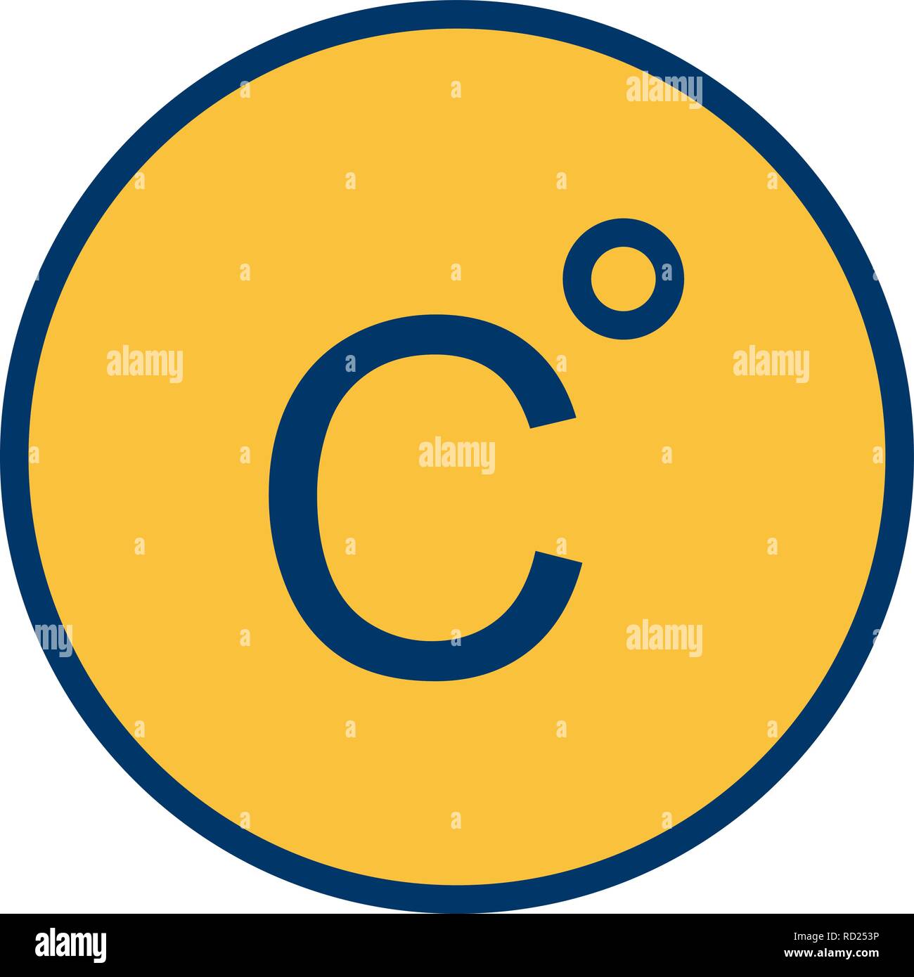Celsius Vector Icon For Personal And Commercial Use............. Stock Vector
