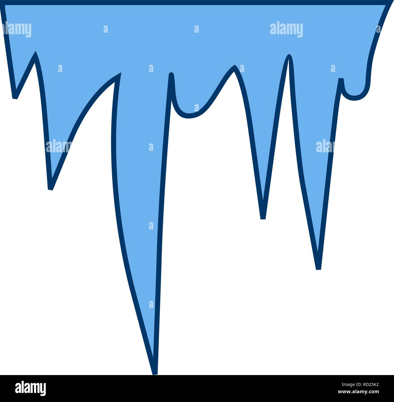 Icicle Vector Icon For Personal And Commercial Use............. Stock Vector