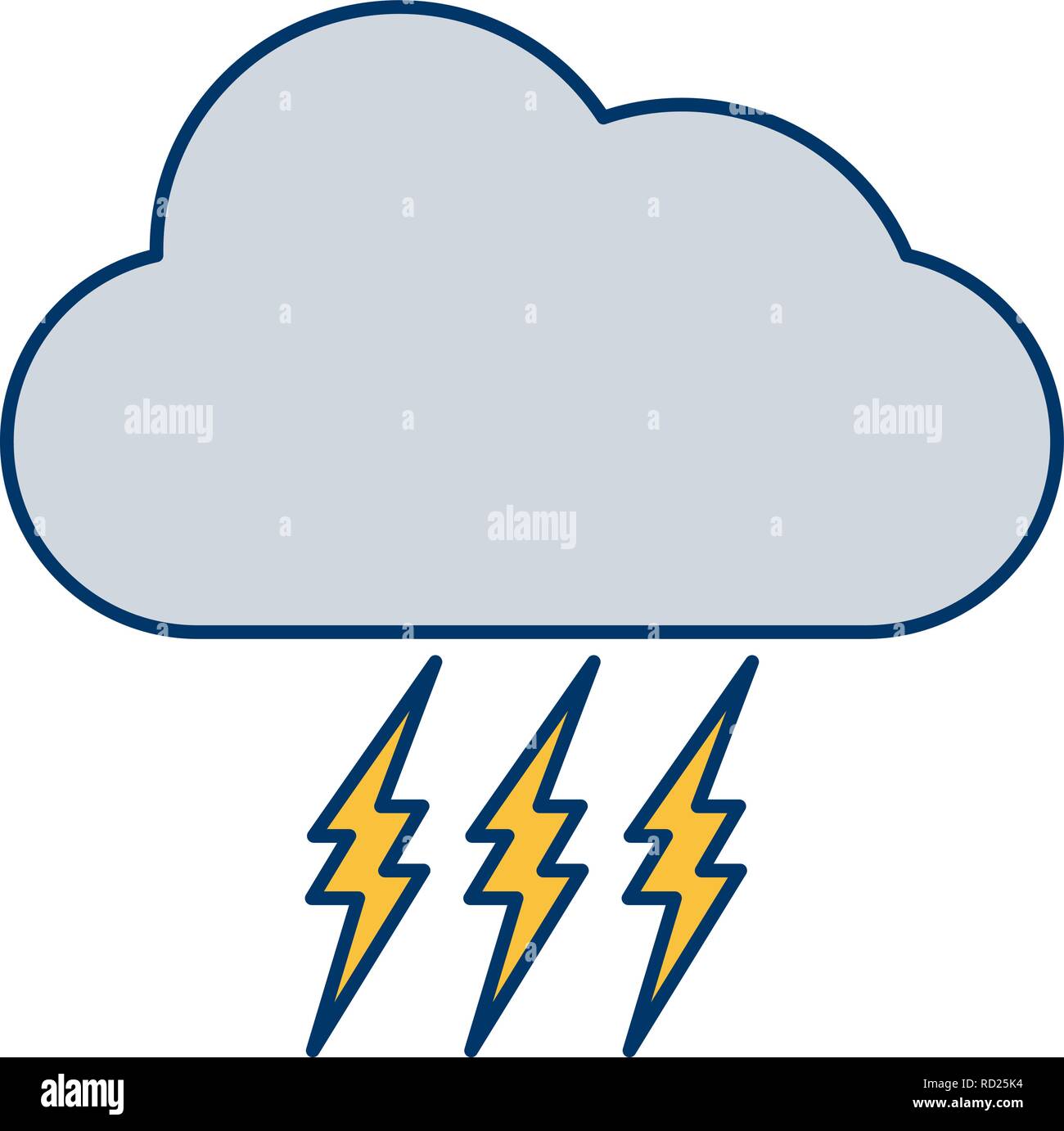 Storm Vector Icon For Personal And Commercial Use............. Stock Vector