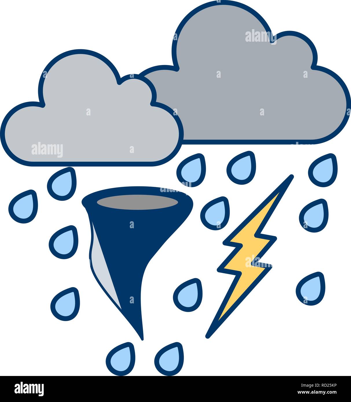 Bad Weather Vector Icon For Personal And Commercial Use Stock Vector ...