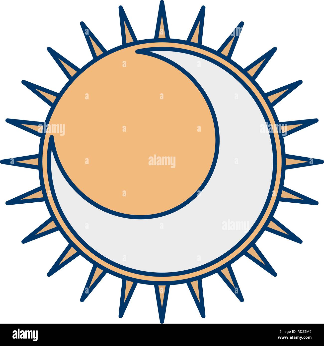 Eclipse Vector Icon For Personal And Commercial Use............. Stock Vector