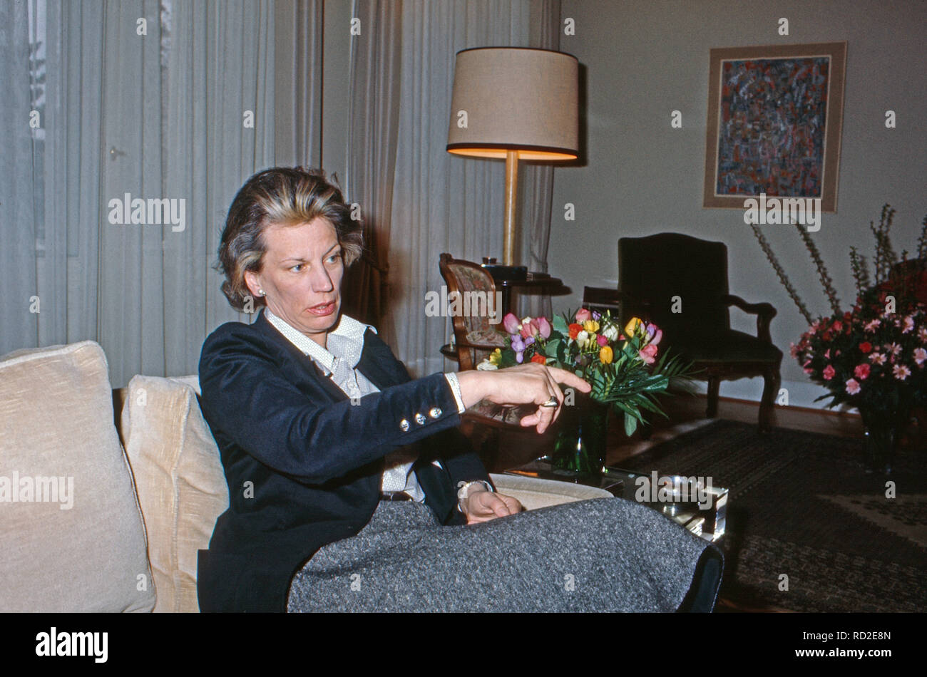 Die Gattin des Bundespräsidenten Walter Scheel, Dr. Mildred Scheel, bei