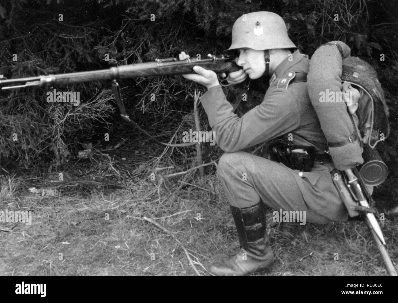 german soldier 1936 Stock Photo