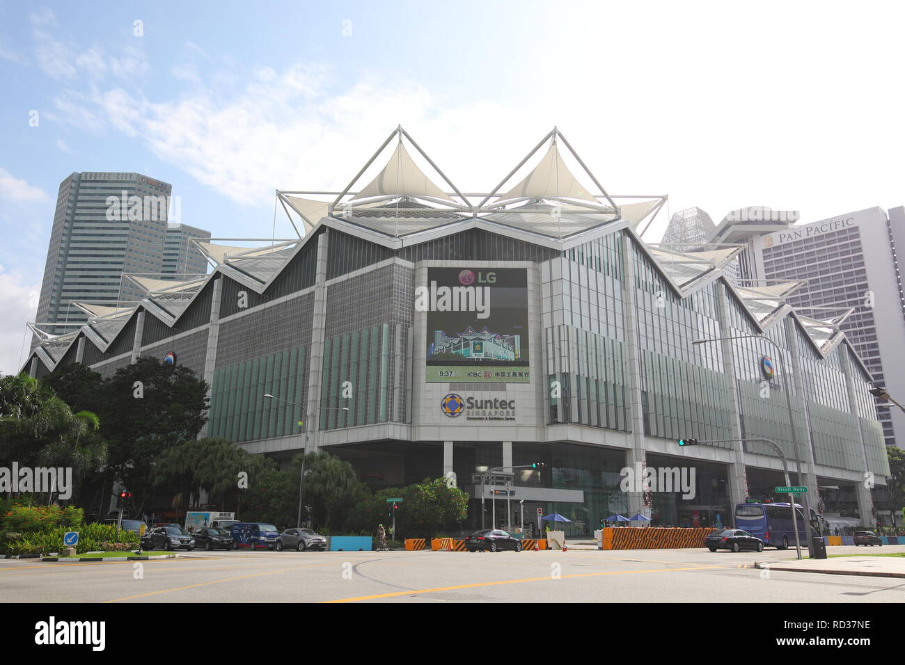 Suntec City Convention and Exhibition Centre in Singapore. Suntec City is a major multiuse