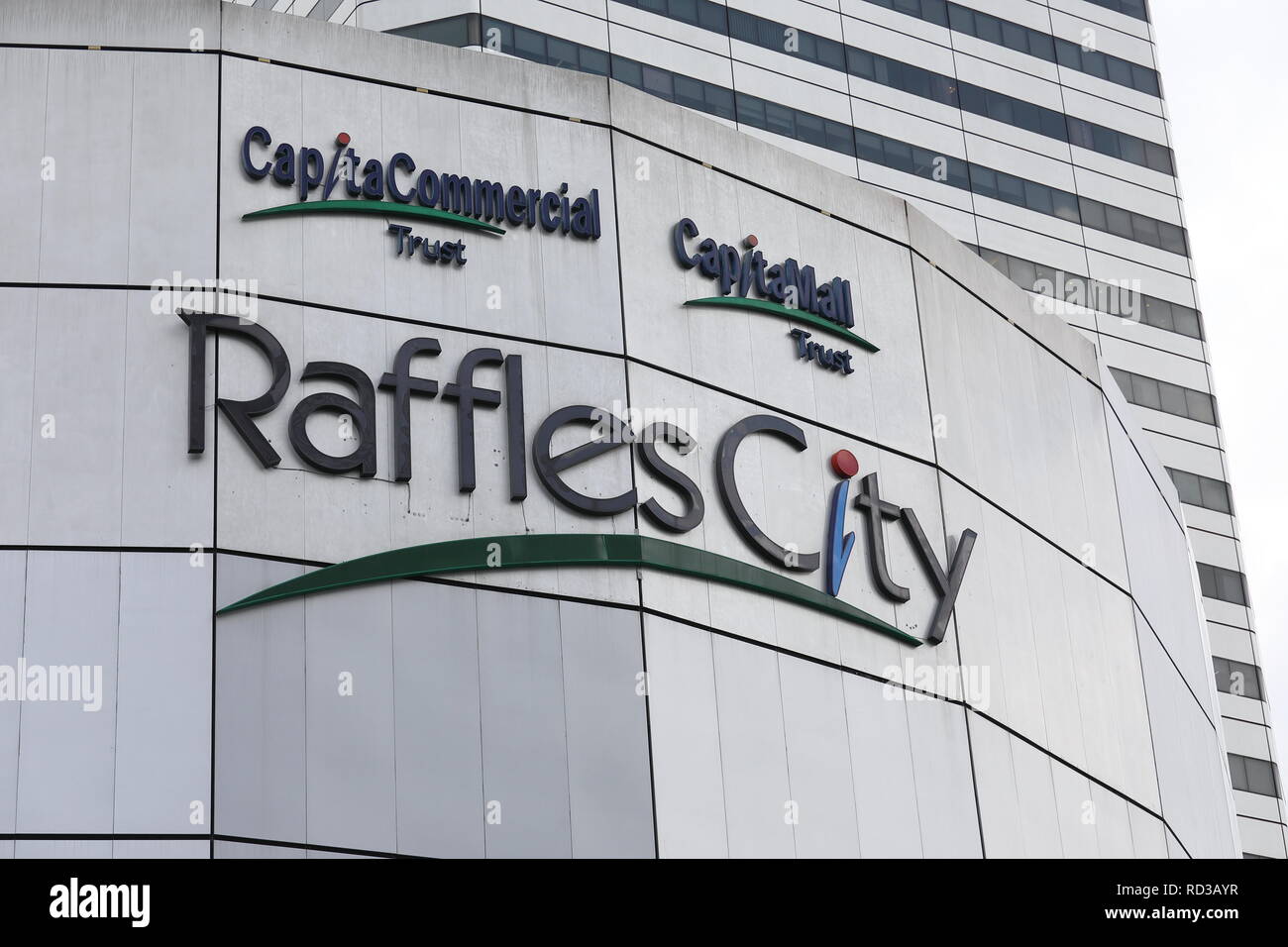 Raffles City Shopping mall in Singapore Stock Photo Alamy