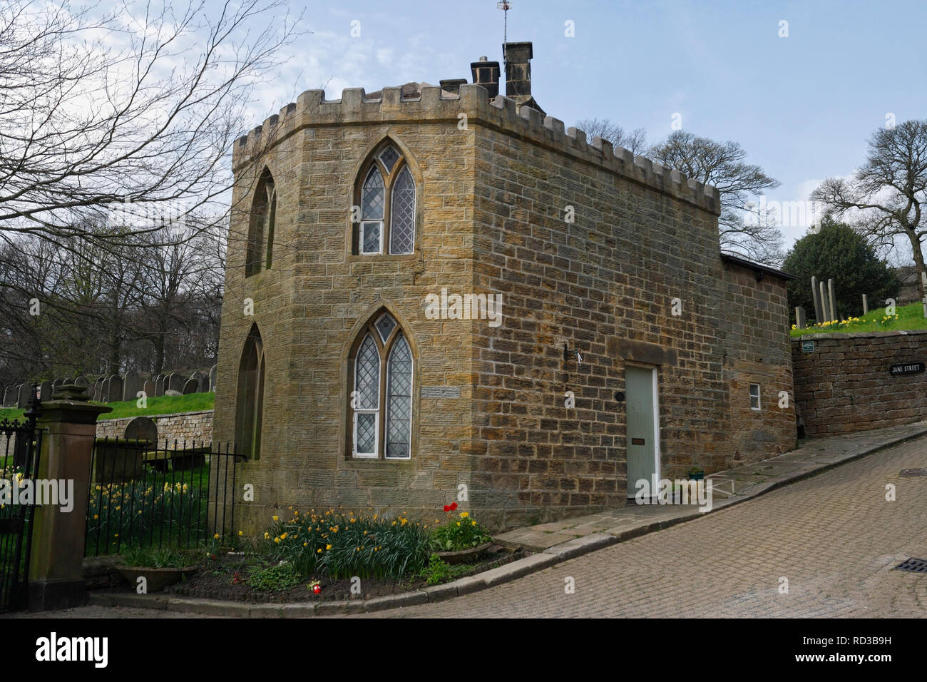 The watchhouse at St Nicholas church in High Bradfield village