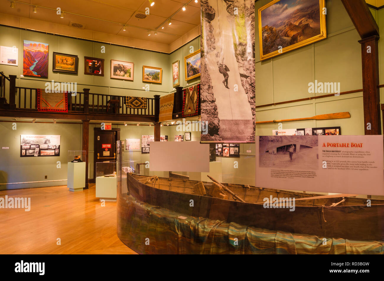 Interior displays at Kolb Studio, Grand Canyon National Park, Arizona ...