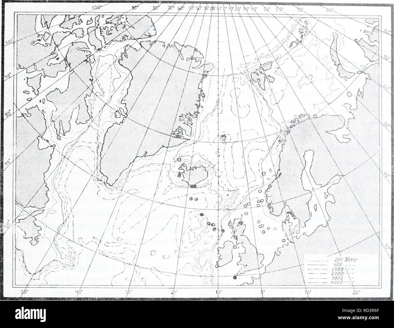 The Danish Ingolf-expedition. Marine animals -- Arctic regions; Scientific expeditions; Arctic regions. MEDUSA, ir. 95. Chart XIII. • Finds of pileata (Forskal). O Occurrence in the North Atlantic according U> The Danish Ingolf-expedition. Marine animals -- Arctic regions; Scientific expeditions; Arctic regions. MEDUSA, ir. 95. Chart XIII. • Finds of pileata (Forskal). O Occurrence in the North Atlantic according U>