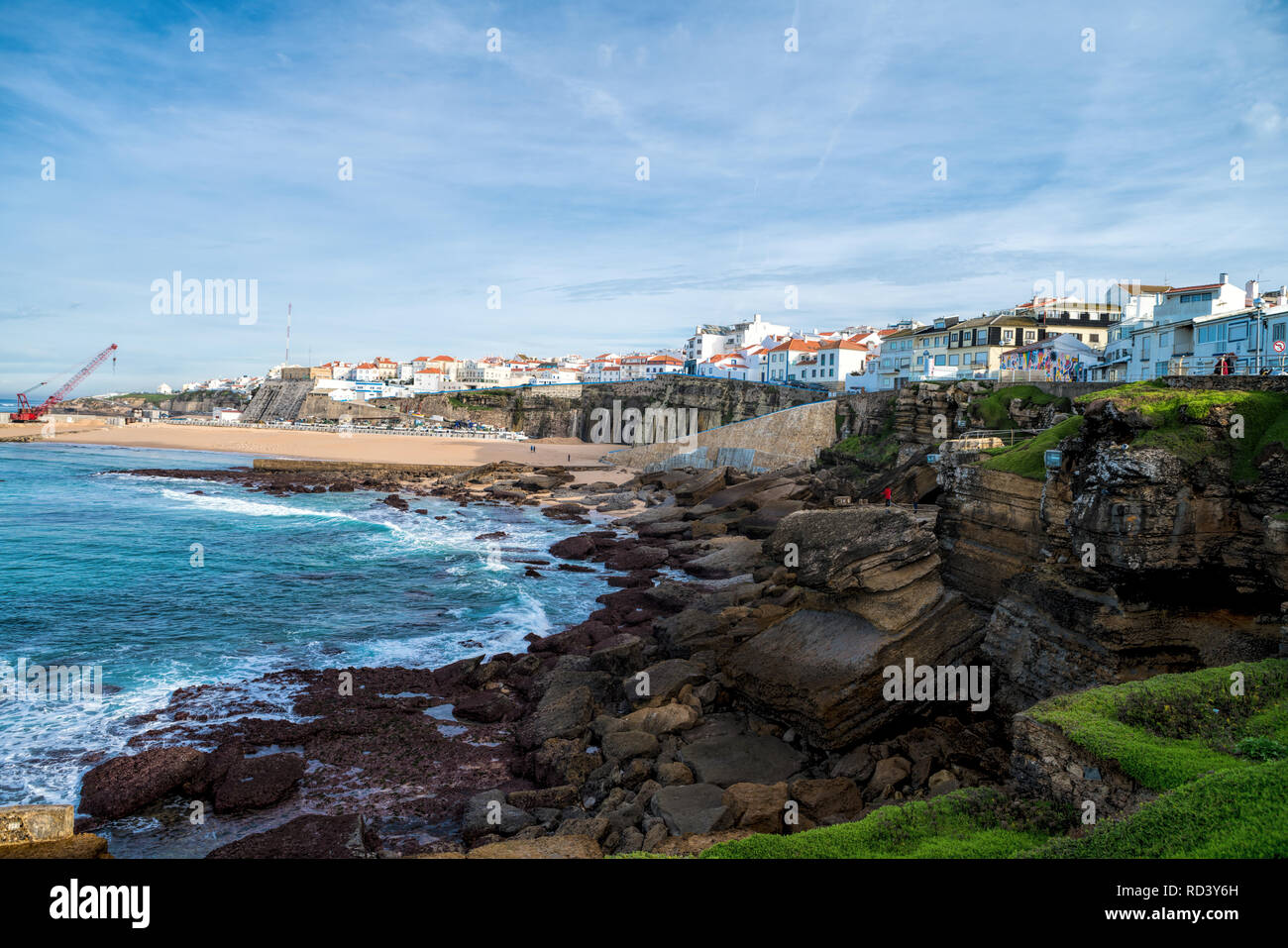 overthrow frequency stomach Houses and Coast of Ericeira Lisbon Region in Portugal Ericeira is a civil  parish and seaside resort/fishing community on the western coast of Portuga  Stock Photo - Alamy